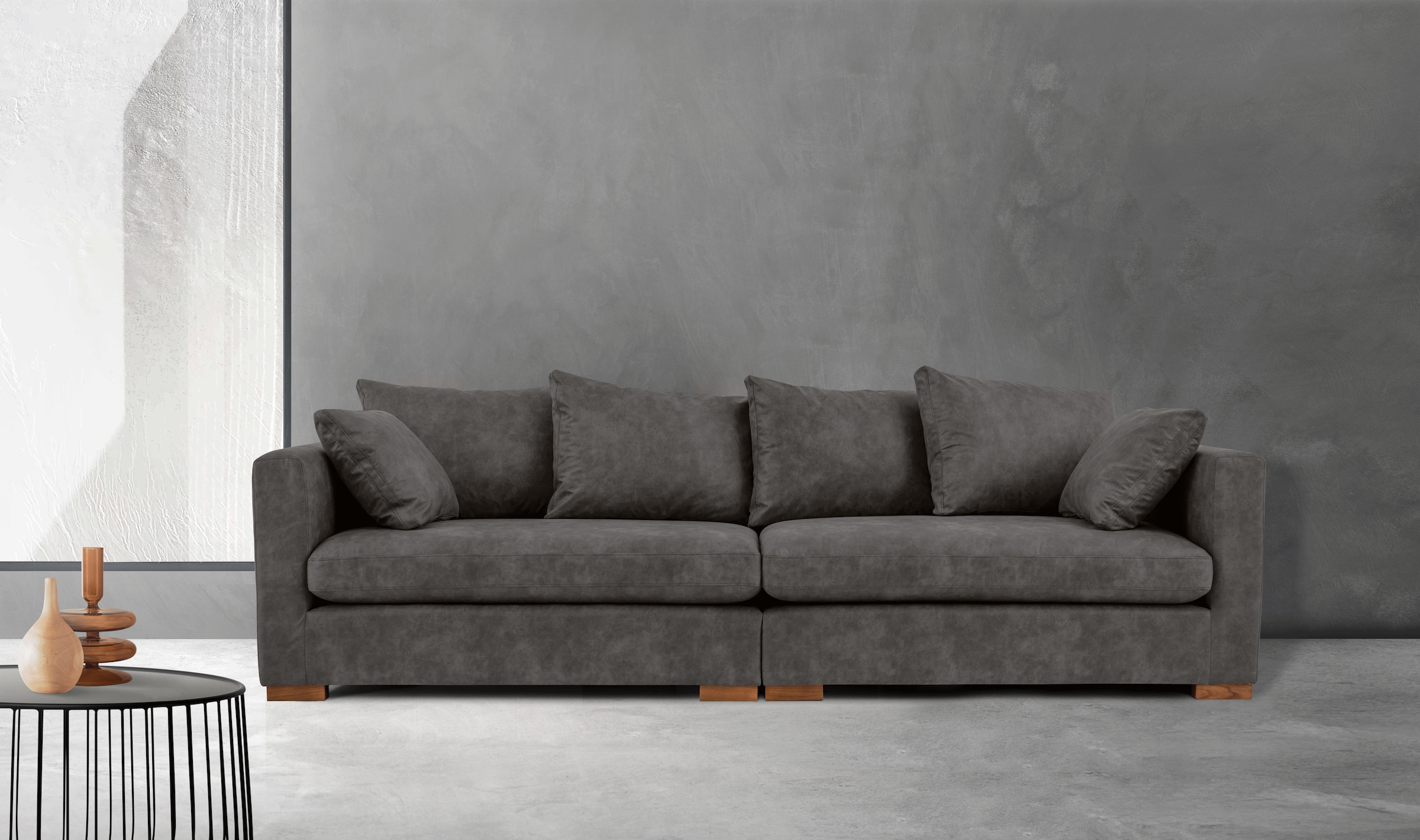 Guido Maria Kretschmer Home&Living Big-Sofa »Arles«, extra tiefe Sitzfläche, in diversen Stoffqualitäten