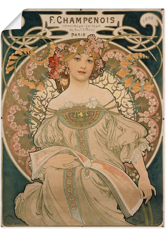 Kunstdruck »Plakat für F. Champenois. 1897«, Ausstellungsplakate, (1 St.)
