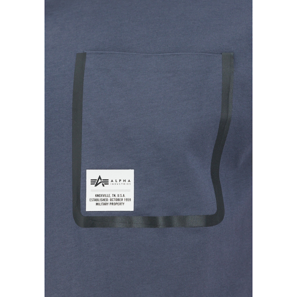 Alpha Industries T-Shirt »ALPHA INDUSTRIES Men - T-Shirts Label Pocket T«