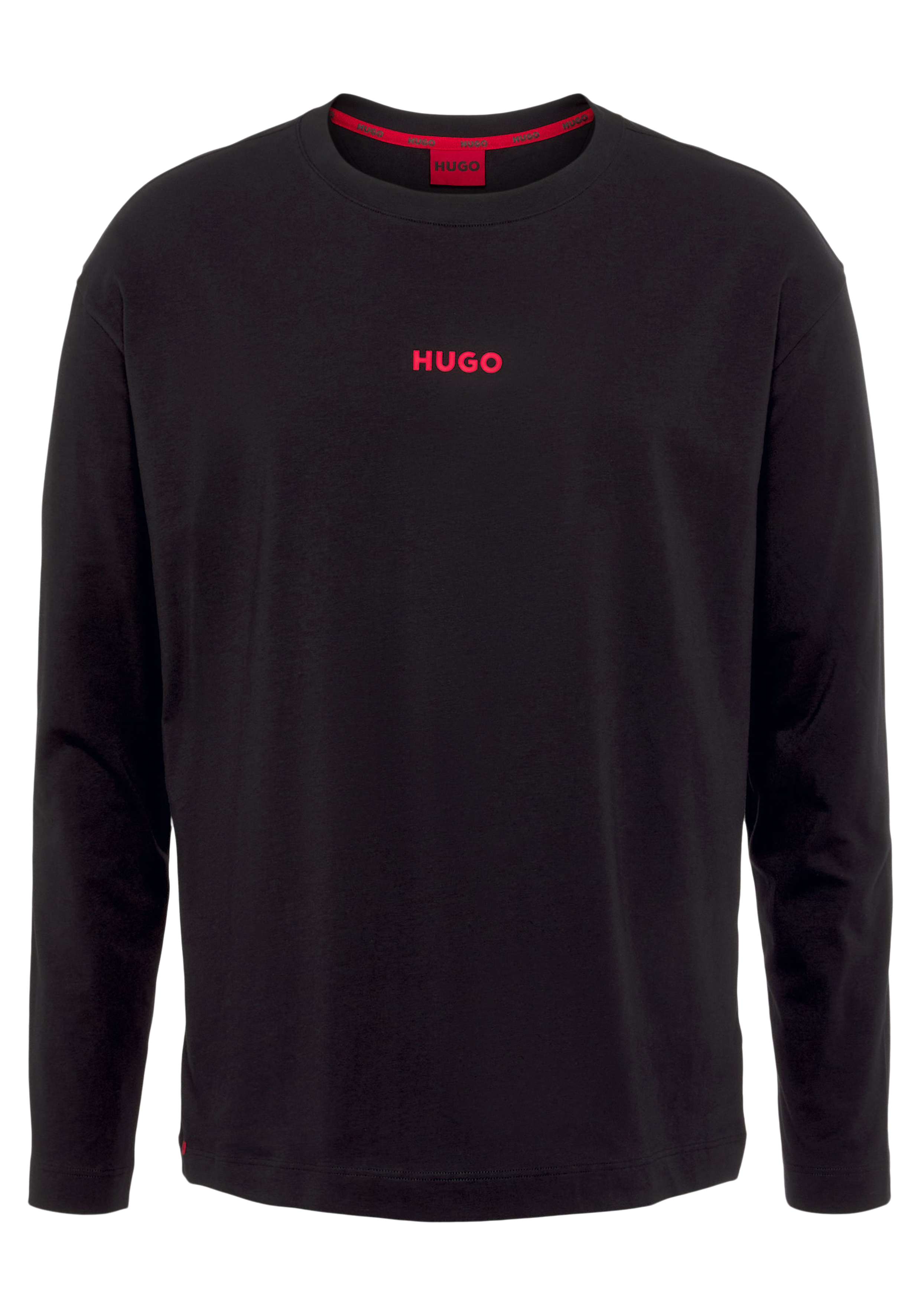 Langarmshirt »Linked LS-Shirt 10241810 01«, mit HUGO Logodruck