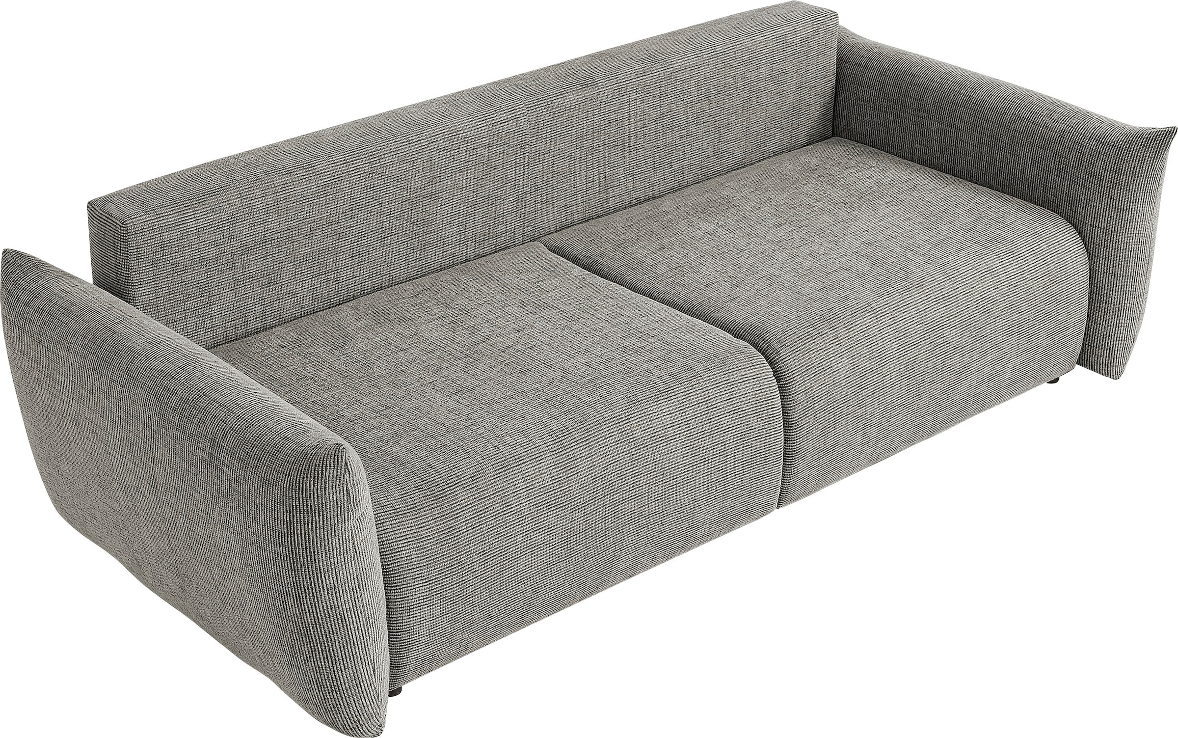 INOSIGN 3-Sitzer »MAVAS Schlafsofa mit Bettkasten«, ca.240/108cm (Liegefläche 212/145 cm), Cord, Chenille, Struktur