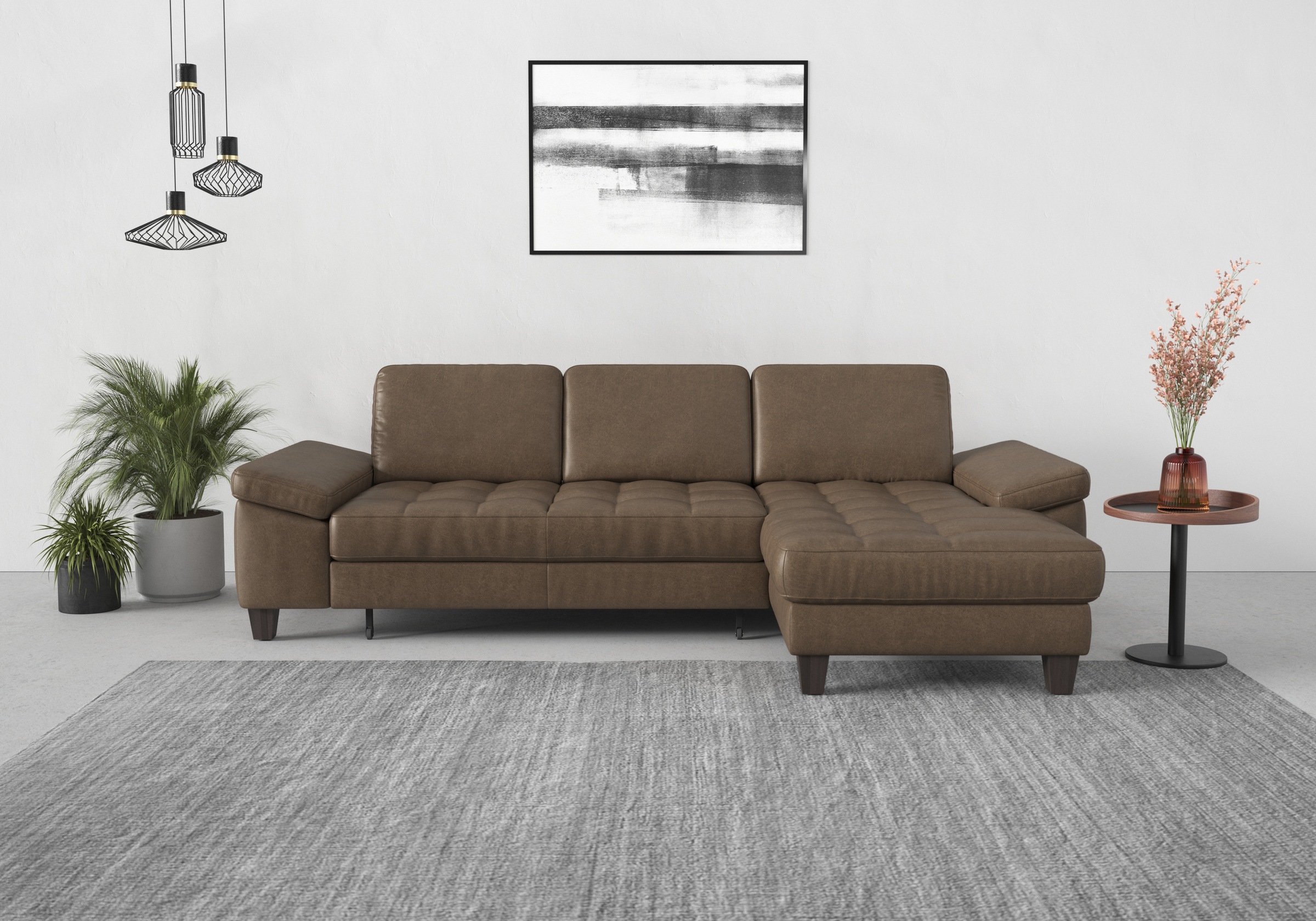 sit&more Ecksofa »Westham L-Form« Recamiere, mit oder ohne Bettfunktion, Be günstig online kaufen