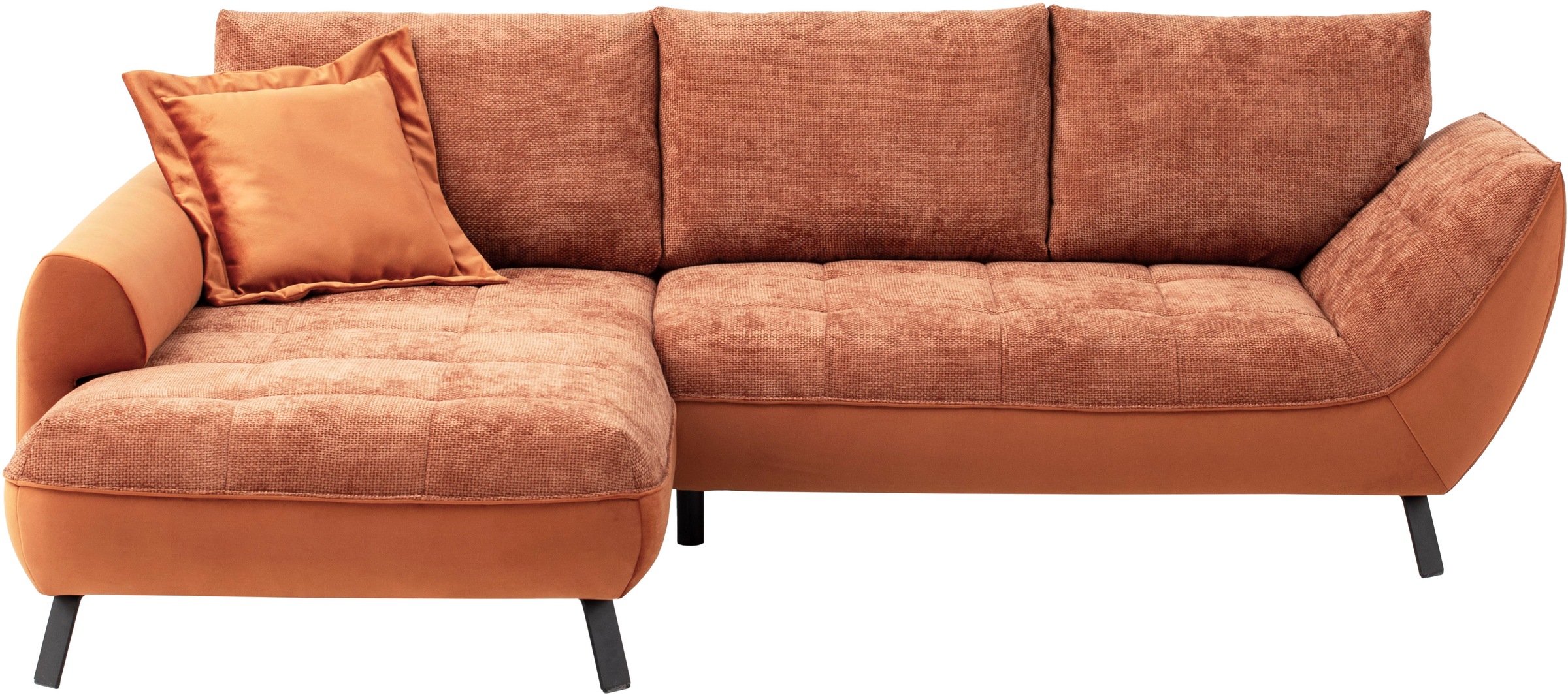exxpo - sofa fashion Ecksofa »Bellinii, Materialmix, Strukturbezug und pfle günstig online kaufen