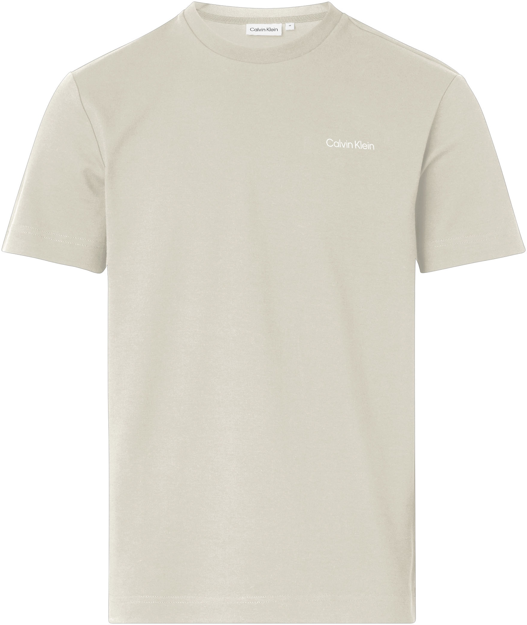 Calvin Klein T-Shirt »Micro Logo«, aus dickem Winterjersey, mit Logoprint