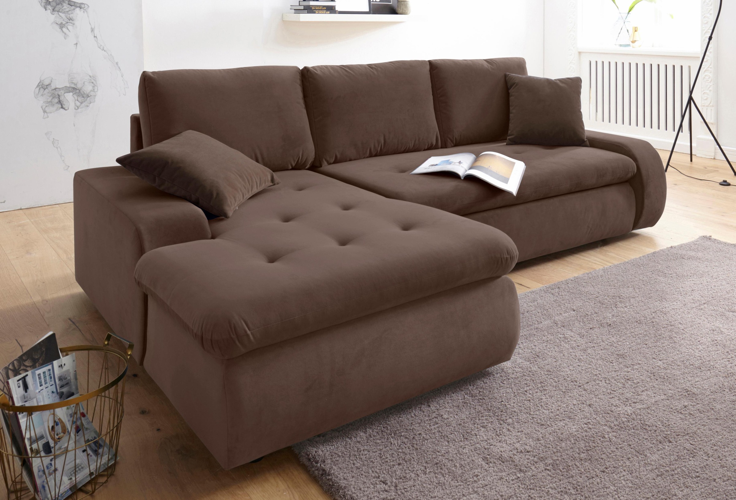 TRENDMANUFAKTUR Ecksofa »Indie II, tolle Detailverarbeitung, bequem und kom günstig online kaufen