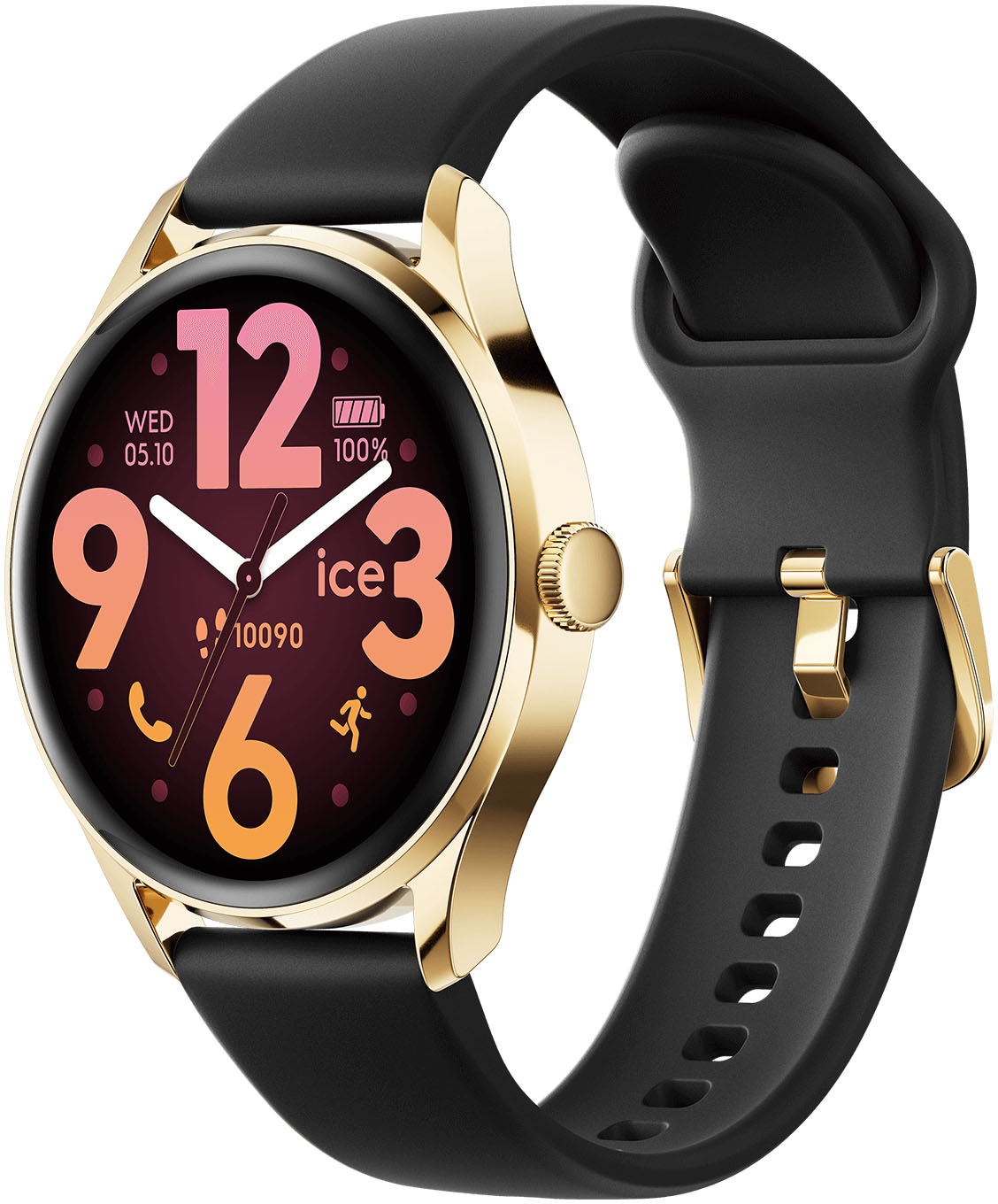 ice-watch Smartwatch »ICE smart 3.0 - 1.2 AMOLED - GPS«, Armbanduhr, Damenuhr, Silikonarmband,Bluetooth,Touch-Display,digital