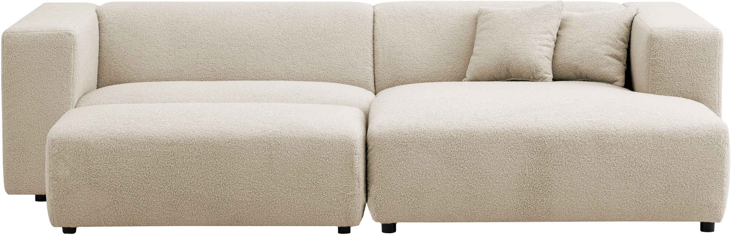 andas Polsterecke »BAKELS, Ecksofa-Set mit Hocker, L-Form mit Schlaffunktion«, Ecksofa-Set (incl. Hocker) im trendigen Megacord