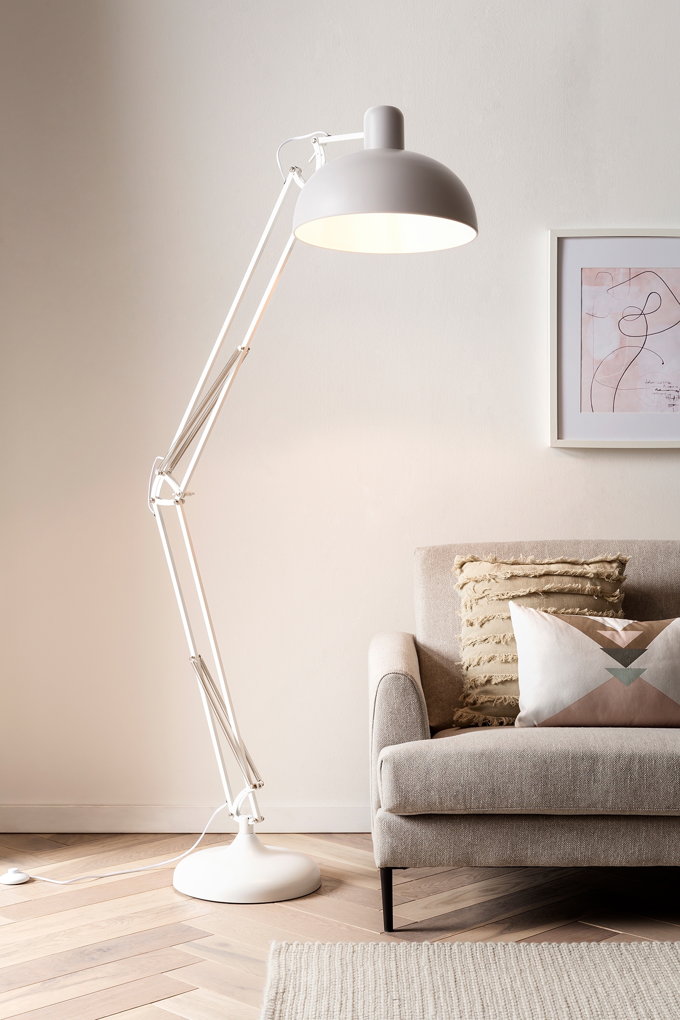 SalesFever Stehlampe »Jack« E27 1 Stk. gefertigt aus Stahl günstig online kaufen
