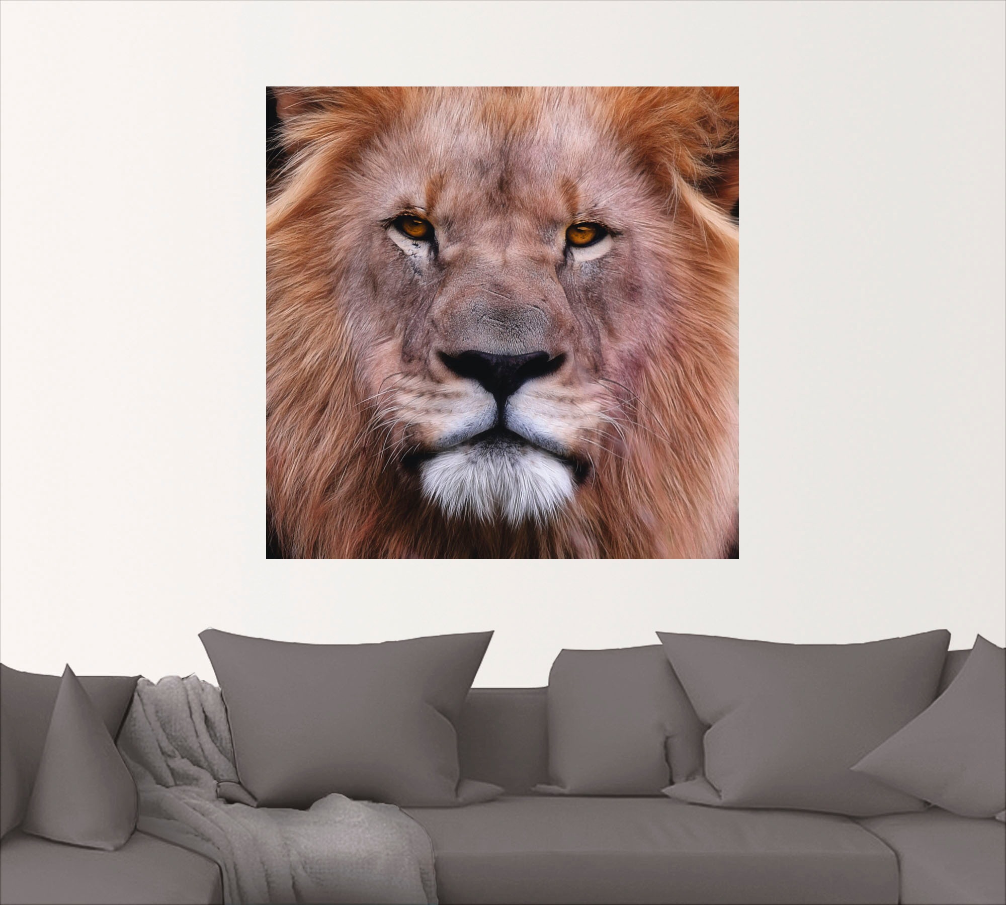 Artland Leinwandbild »König der Löwen«, Wildtiere, (1 St.), auf Keilrahmen gespannt