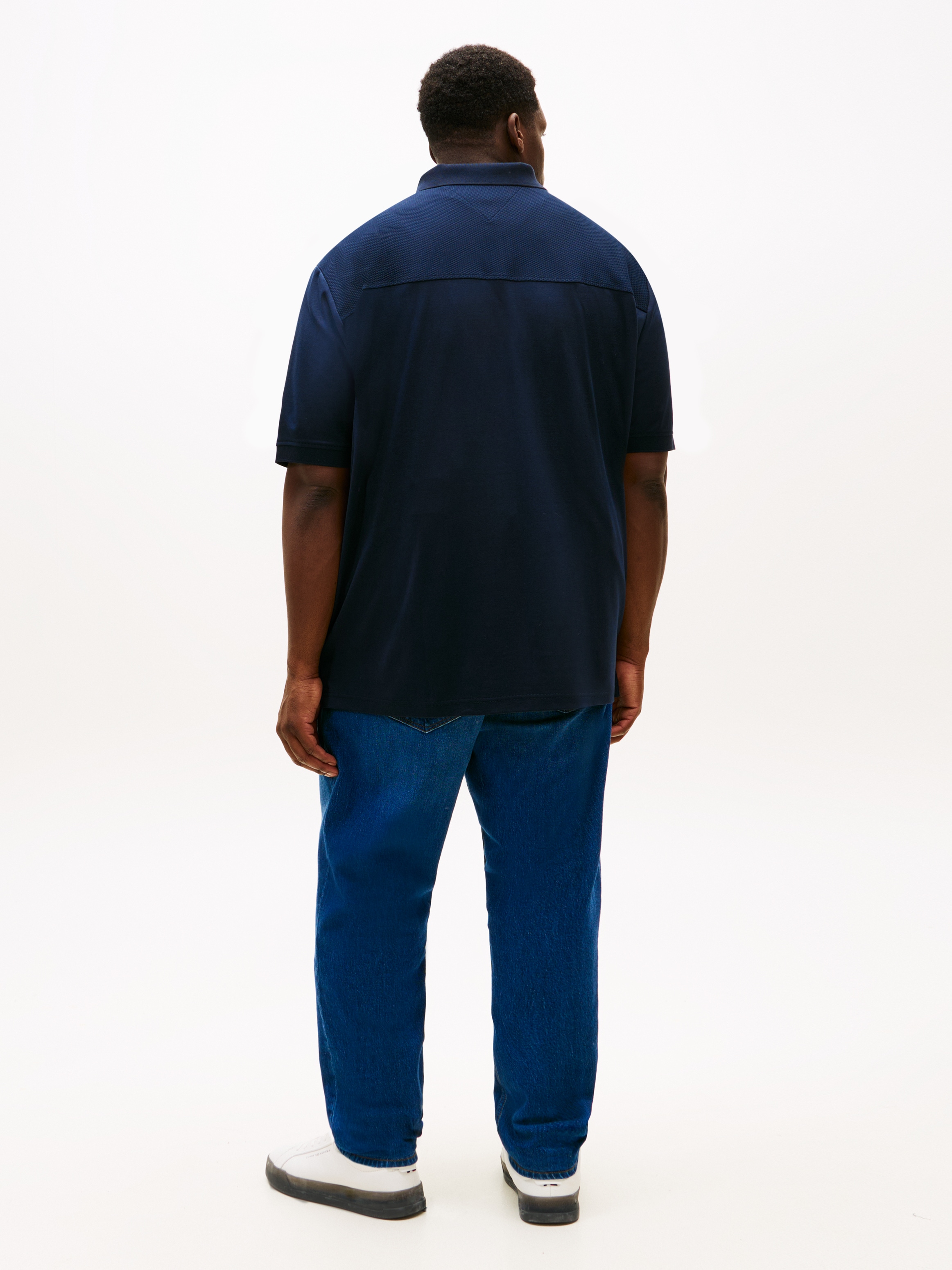 Tommy Hilfiger Big & Tall Poloshirt »BT-LIQUID COTTON RWB ZIP« Große Großen, Polokragen mit Reißverschluss