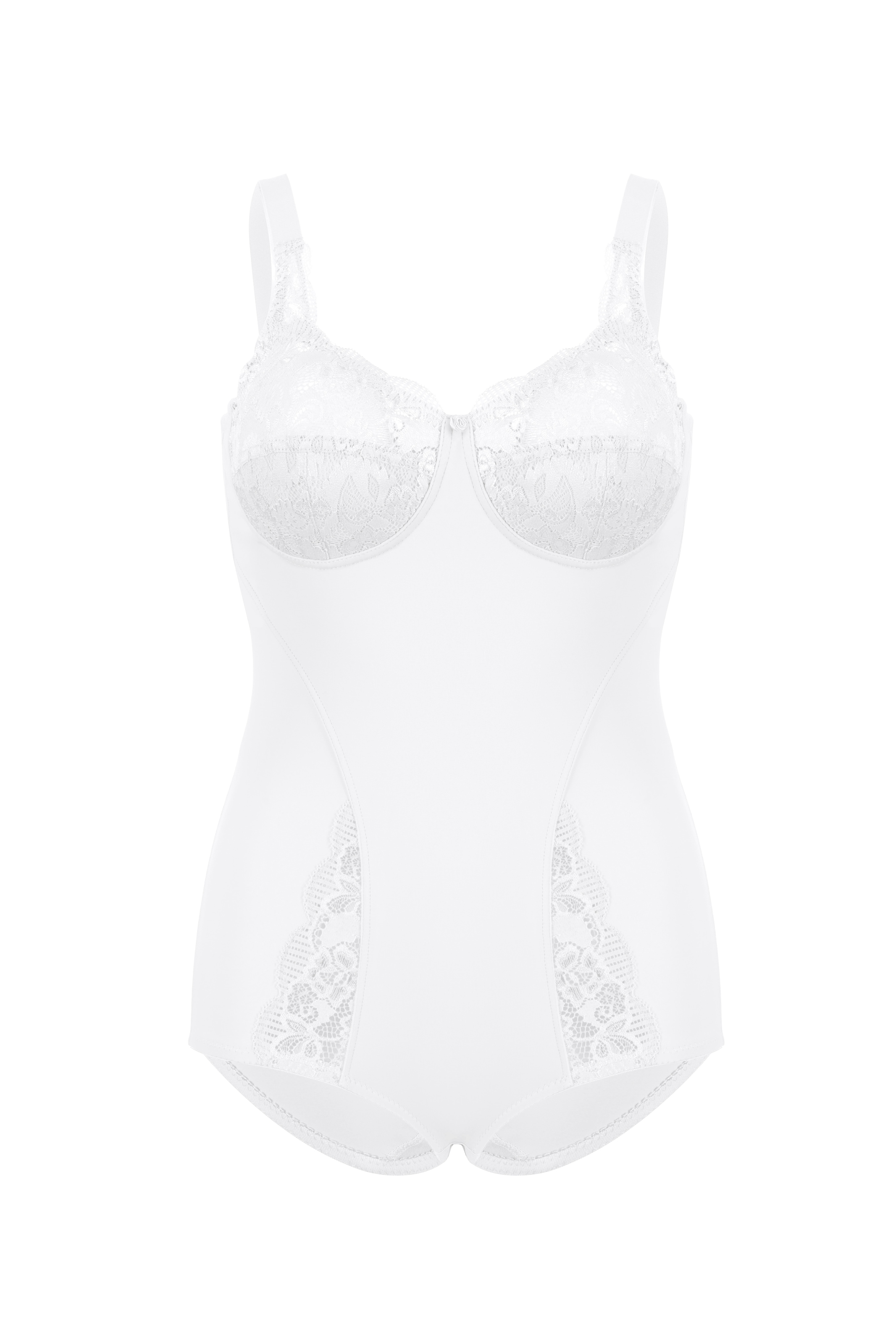 SUSA Body »Latina« stark formend, Glitzer-Effekt, Spitze, ohne Bügel weiß 75 - Cup C Cup C 75 Damen-Body von susa