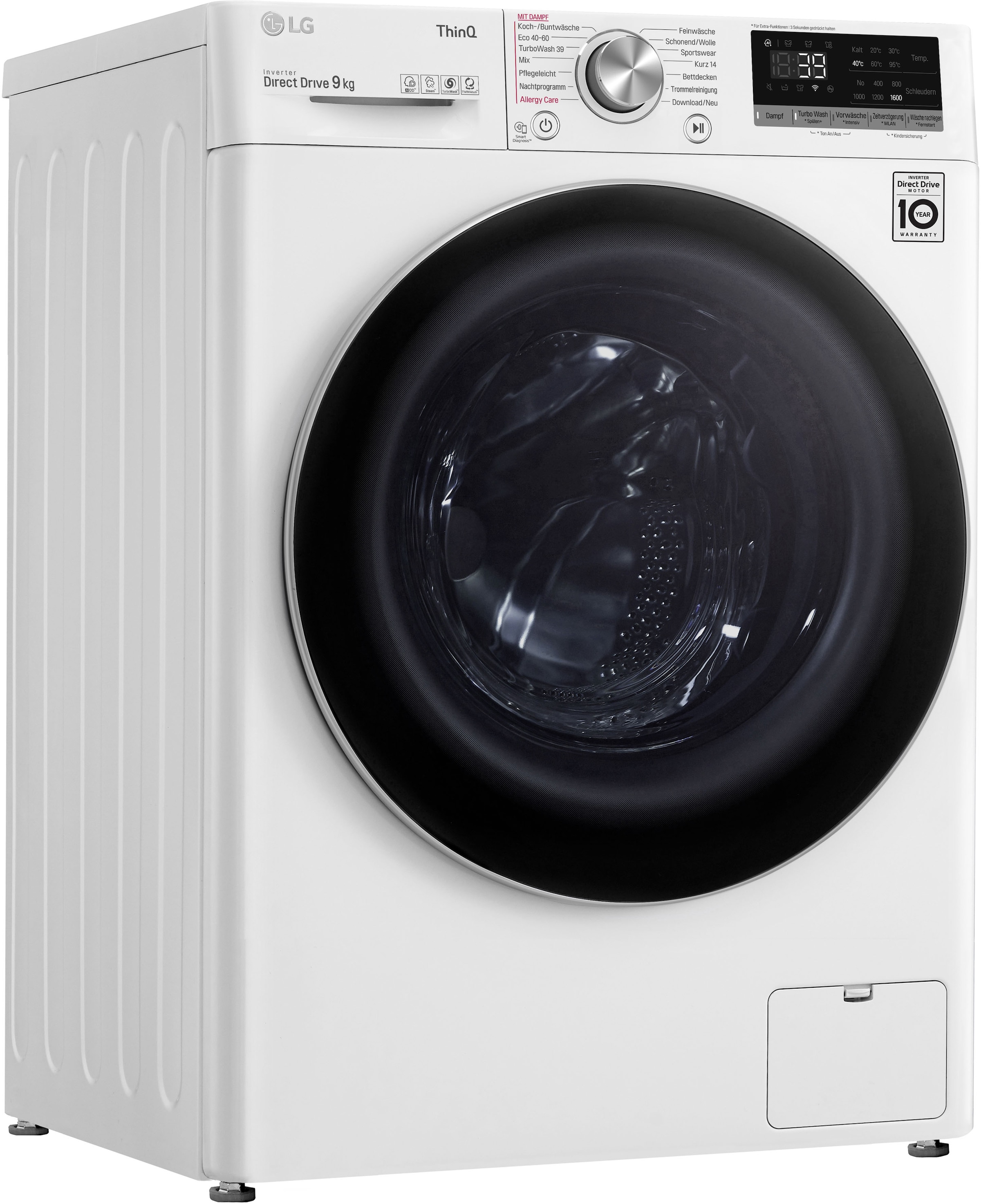 LG Waschmaschine »F6WV709P1«, F6WV709P1, 9 kg, 1600 U/min auf Raten kaufen | Frontlader