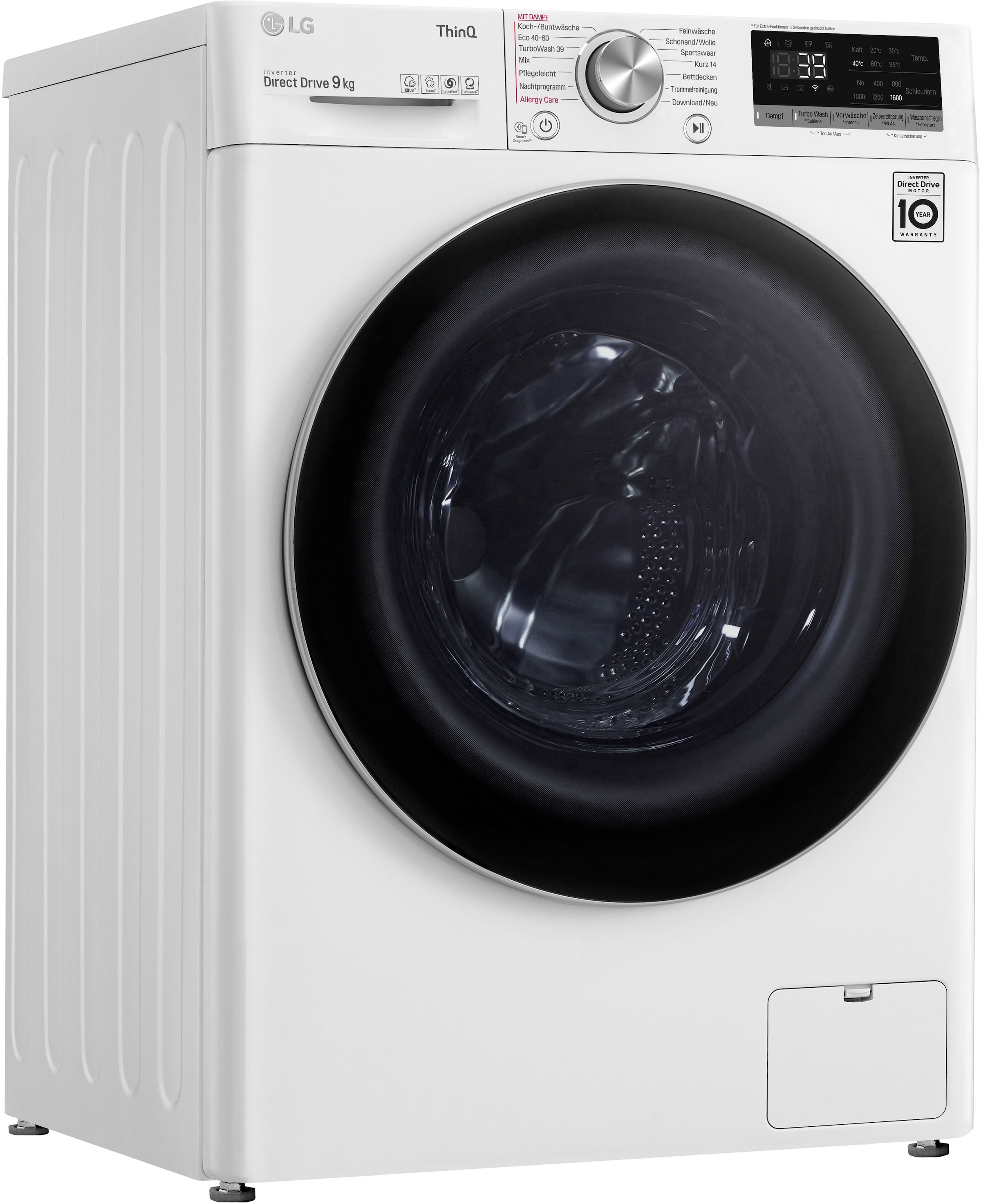 LG Waschmaschine »F6WV709P1«, 9 kg, 1600 U/min, TurboWash® - Waschen in nur günstig online kaufen