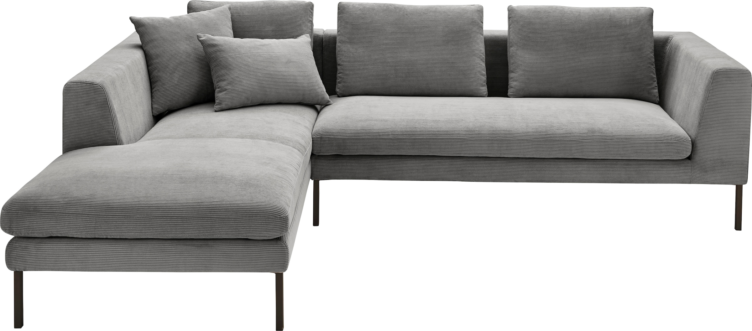 3C Candy Ecksofa »Marango Designsofa mit tollem Sitzkomfort, hoher Fuß, L-F günstig online kaufen