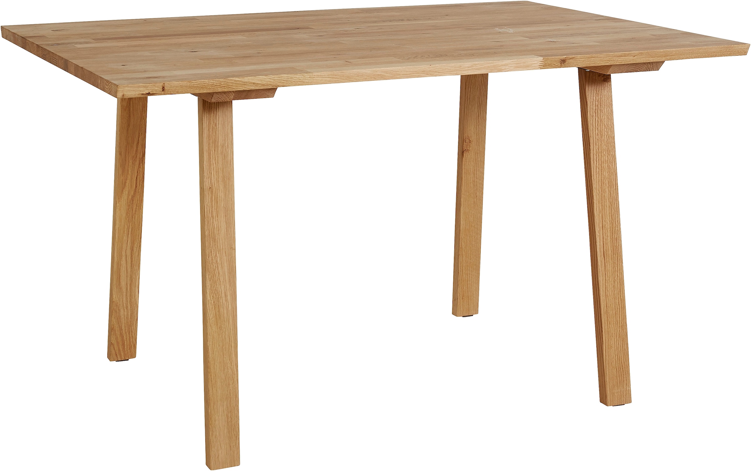 OTTO products Esstisch »Alessja«, Breite 130 oder 150 cm, Eiche Massivholz mit veganem Bio-Öl behandelt