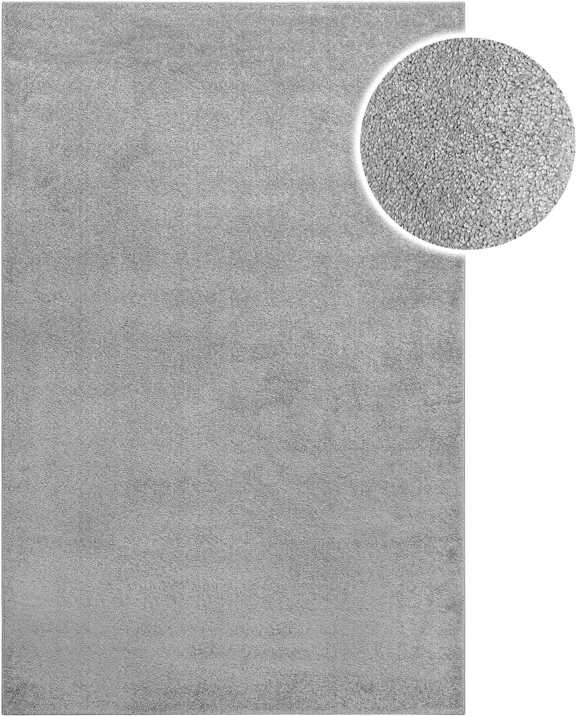 Wecon home Basics Teppich »Lotta« rechteckig 17 mm Höhe Kurzflor, Wohnzimme günstig online kaufen