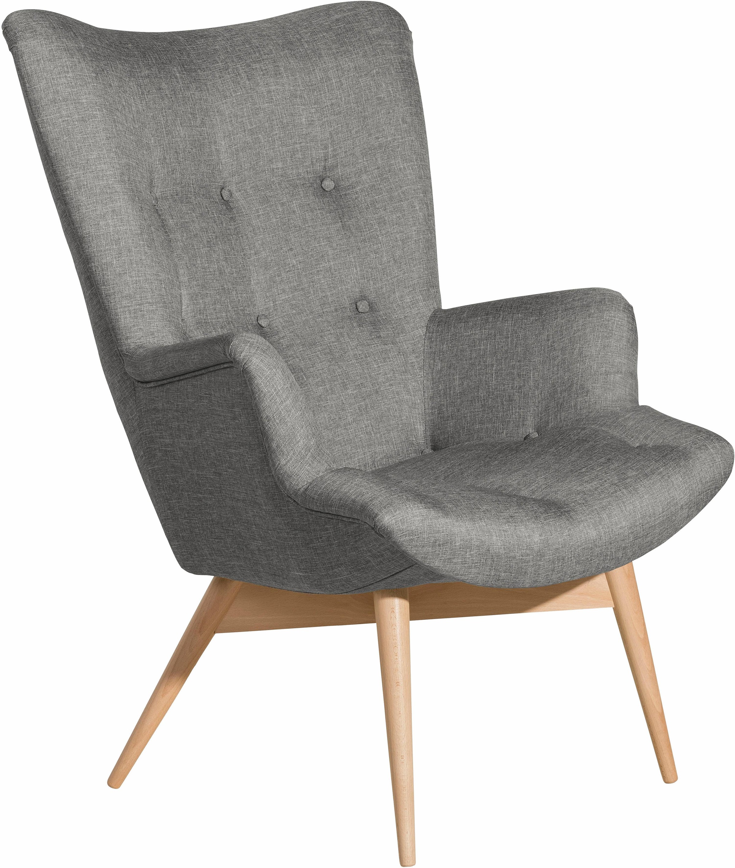 Max Winzer® Sessel »Arne, Hochlehnsessel, Loungesessel«, in Schalenform, im Retrolook, Hochlehner