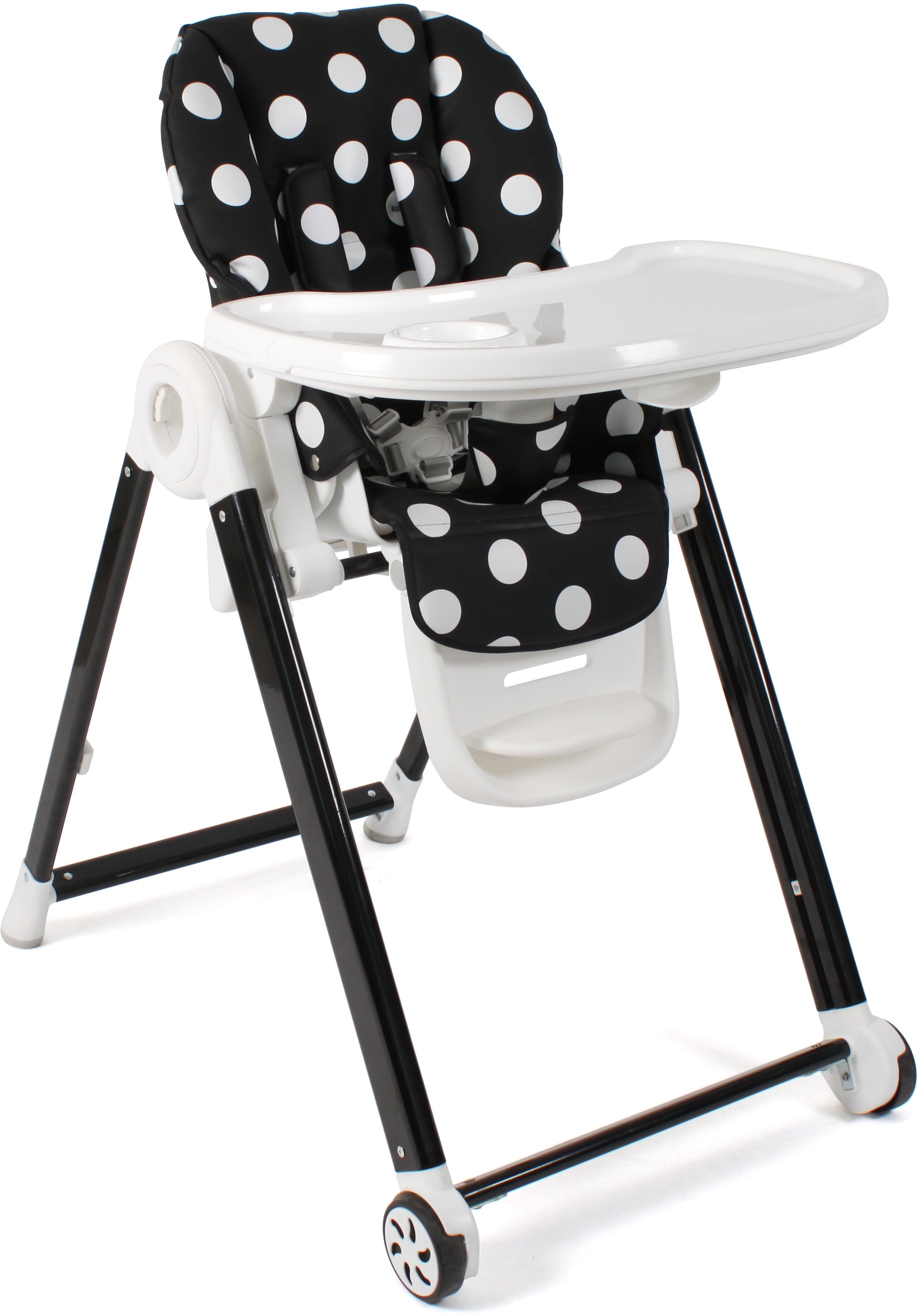 CHIC4BABY Hochstuhl »Aro, Dots black«, Kunstleder günstig online kaufen