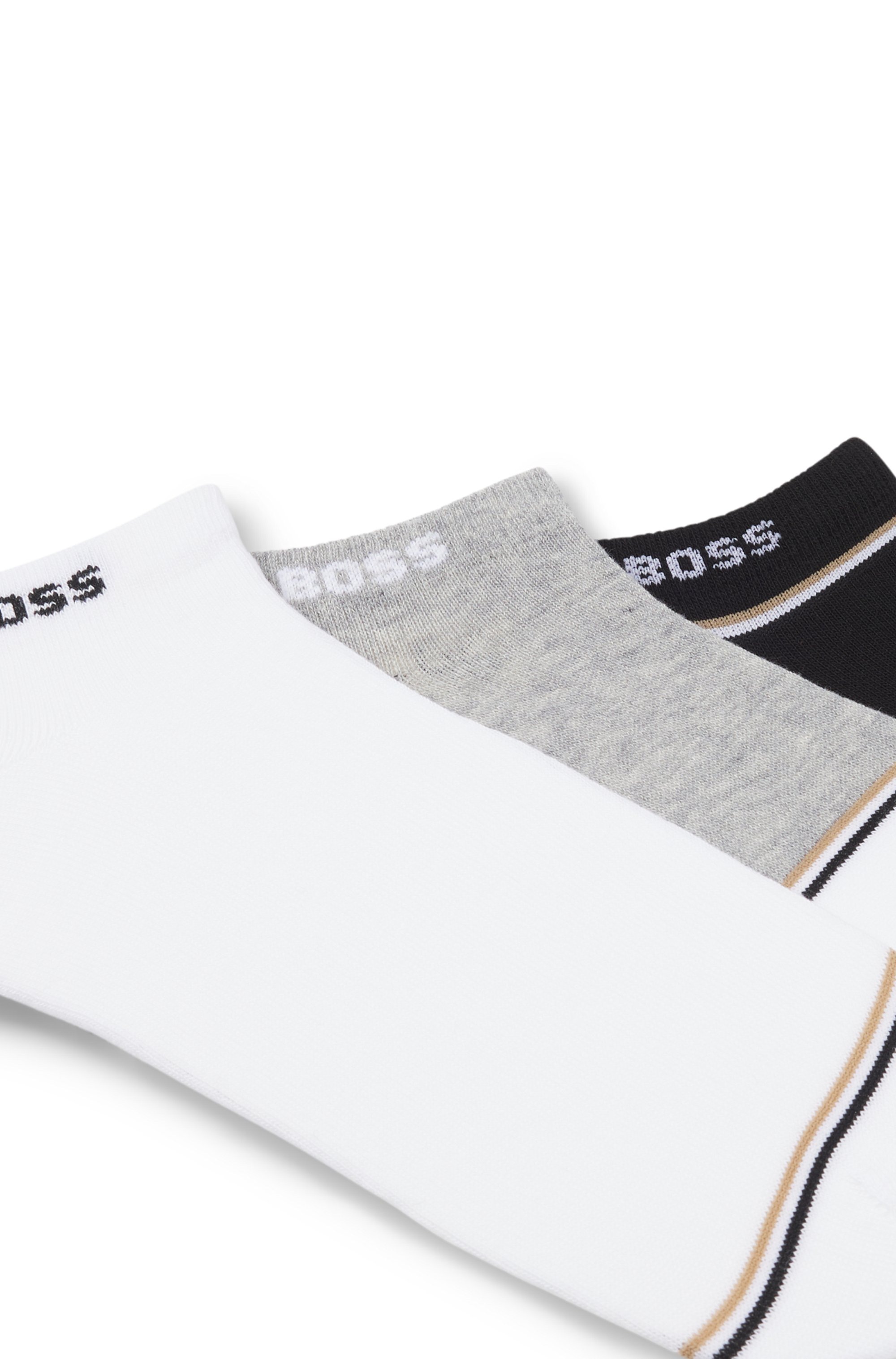 BOSS Freizeitsocken »3P AS Colorblock«, (Packung, 3 Paar), Mit BOSS Logoschriftzug