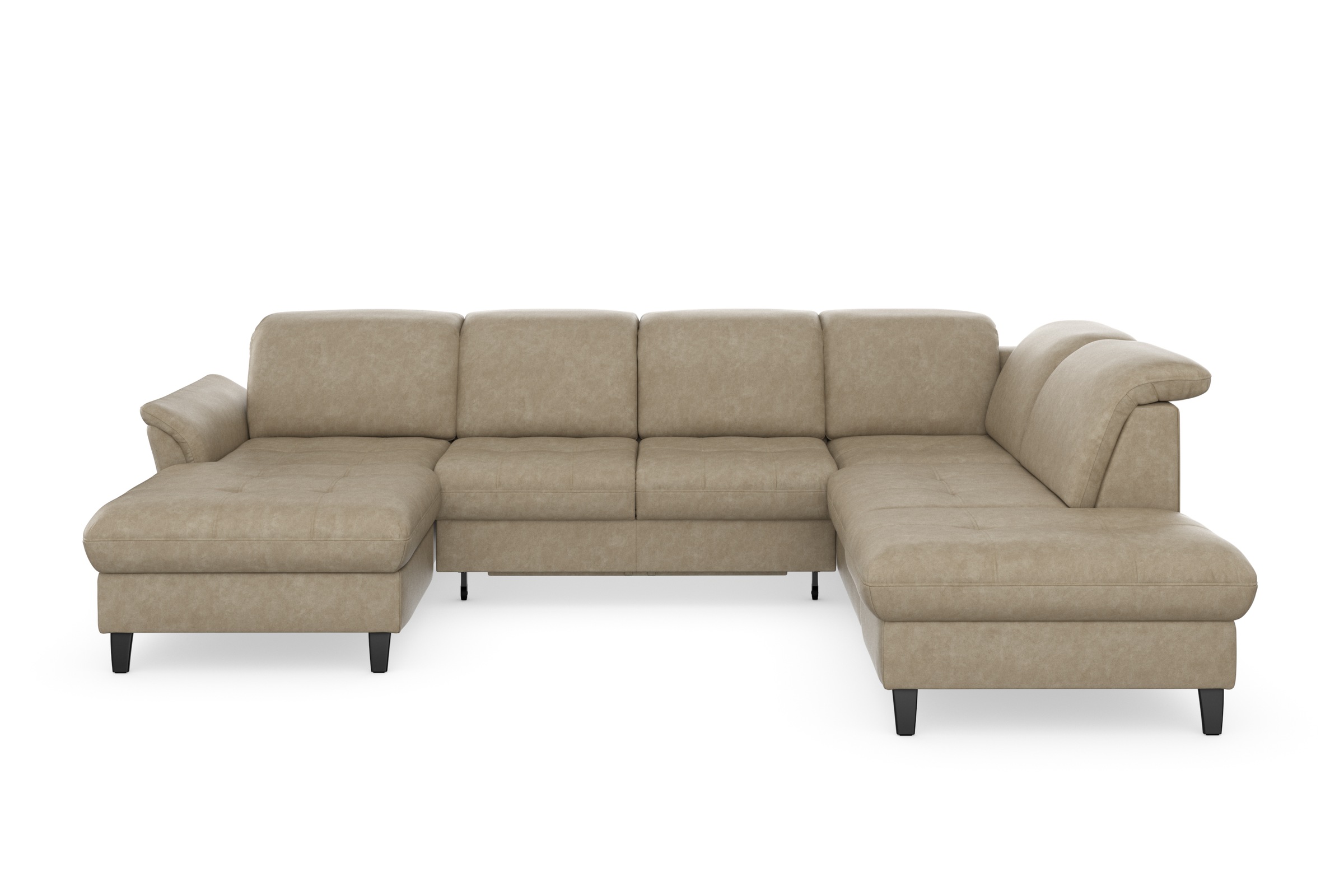 sit&more Wohnlandschaft »Maggiore U-Form«, wahlweise mit Kopfteilverstellung, Bettfunktion und Stauraum