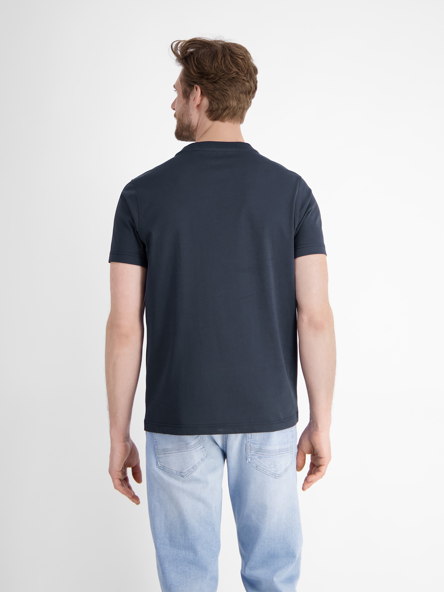 LERROS T-Shirt mit Logo Stickerei