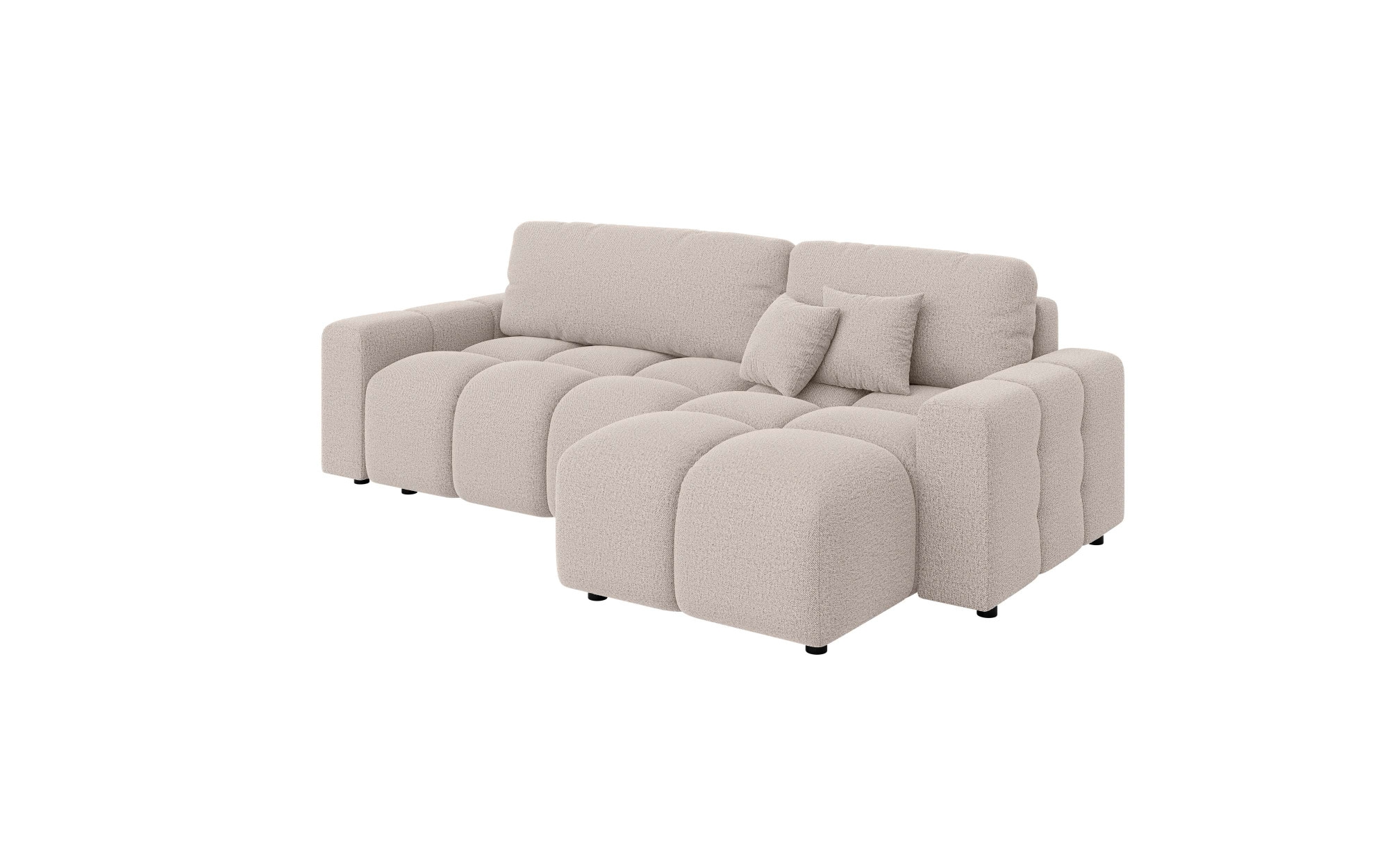 INOSIGN Ecksofa »FELICI, Schlafsofa 233cm, L-Form mit Recamiere beidseitig montierbar«, Designsofa mit Bettfunktion und Bettkasten, Maße B/T/H: 233/142/88 cm