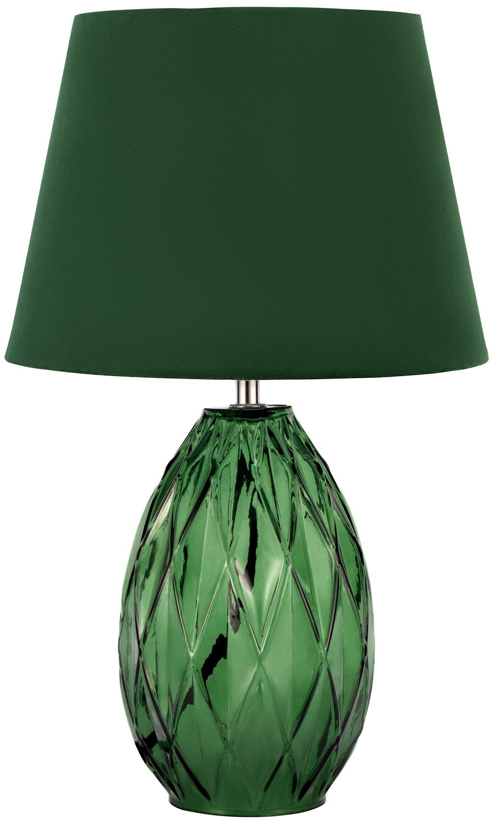 Pauleen Tischleuchte »Crystal Velvet«, E14, 1 St., Grün, Glas, Samt günstig online kaufen