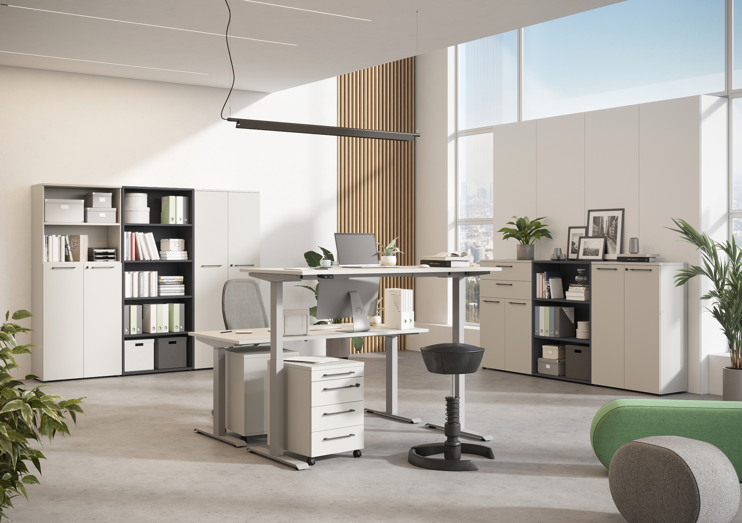 GERMANIA Büromöbel-Set »Agenda« Set bestehend aus höhenverstellbarem Schrei günstig online kaufen