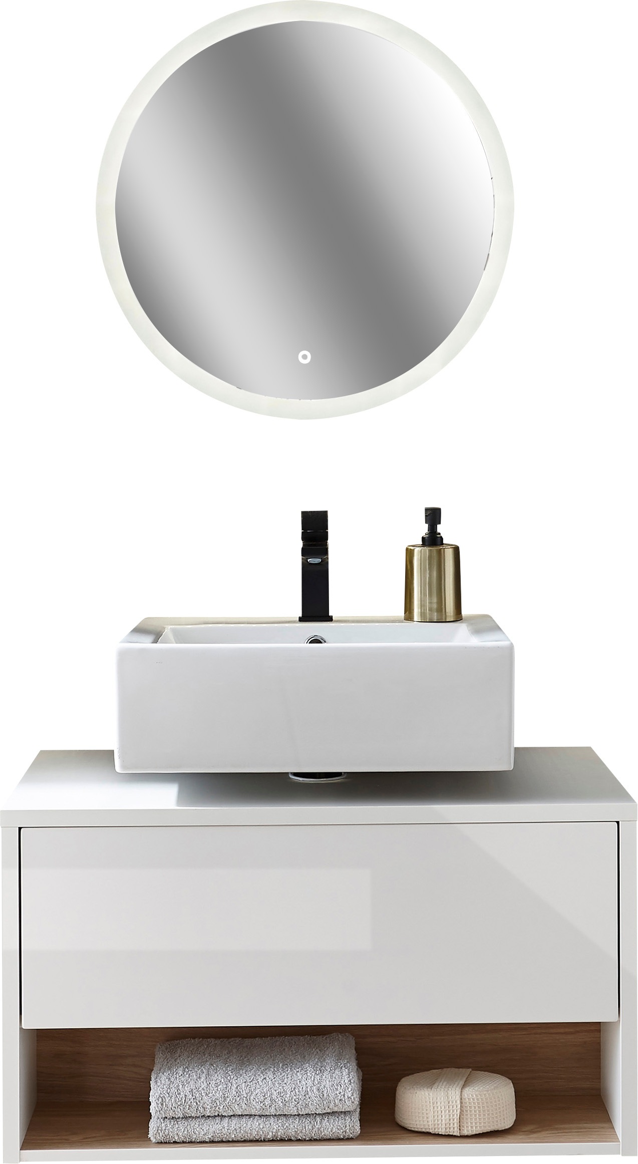 PLACES OF STYLE Badmöbel-Set »Studio Line, Bad im modernen Design, 2-teilig günstig online kaufen