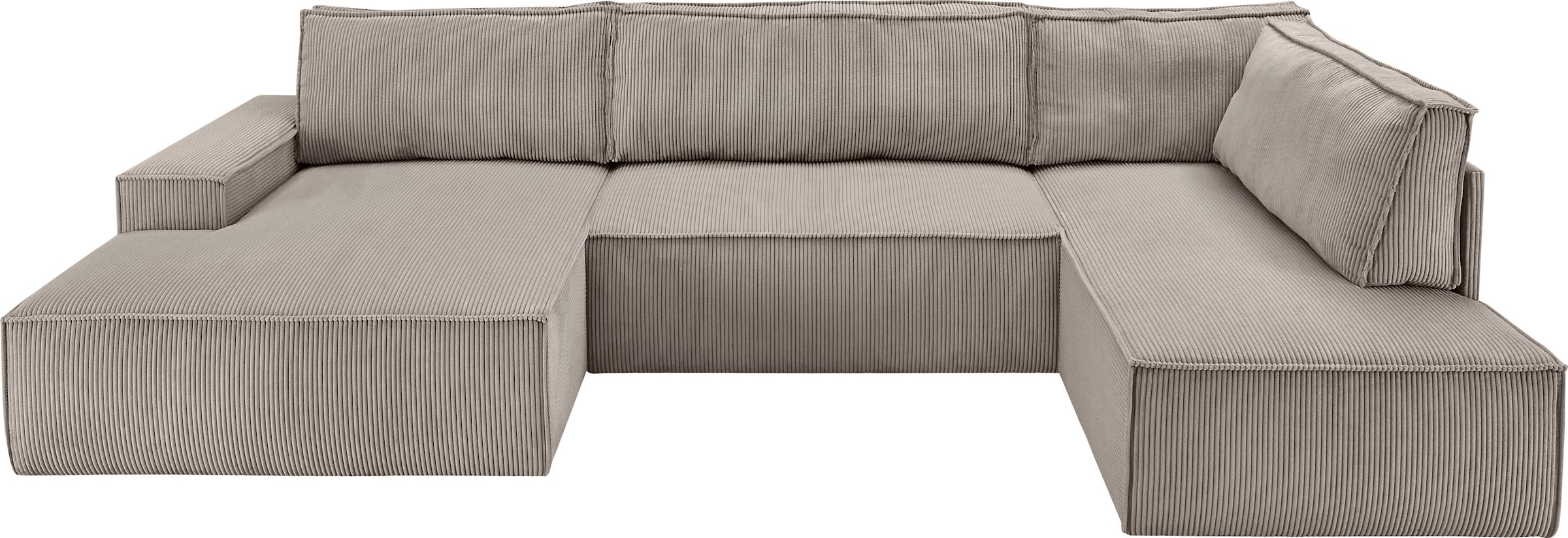 Home affaire Wohnlandschaft »SHERWOOD 329 cm, U-Form, Schlafsofa,«
