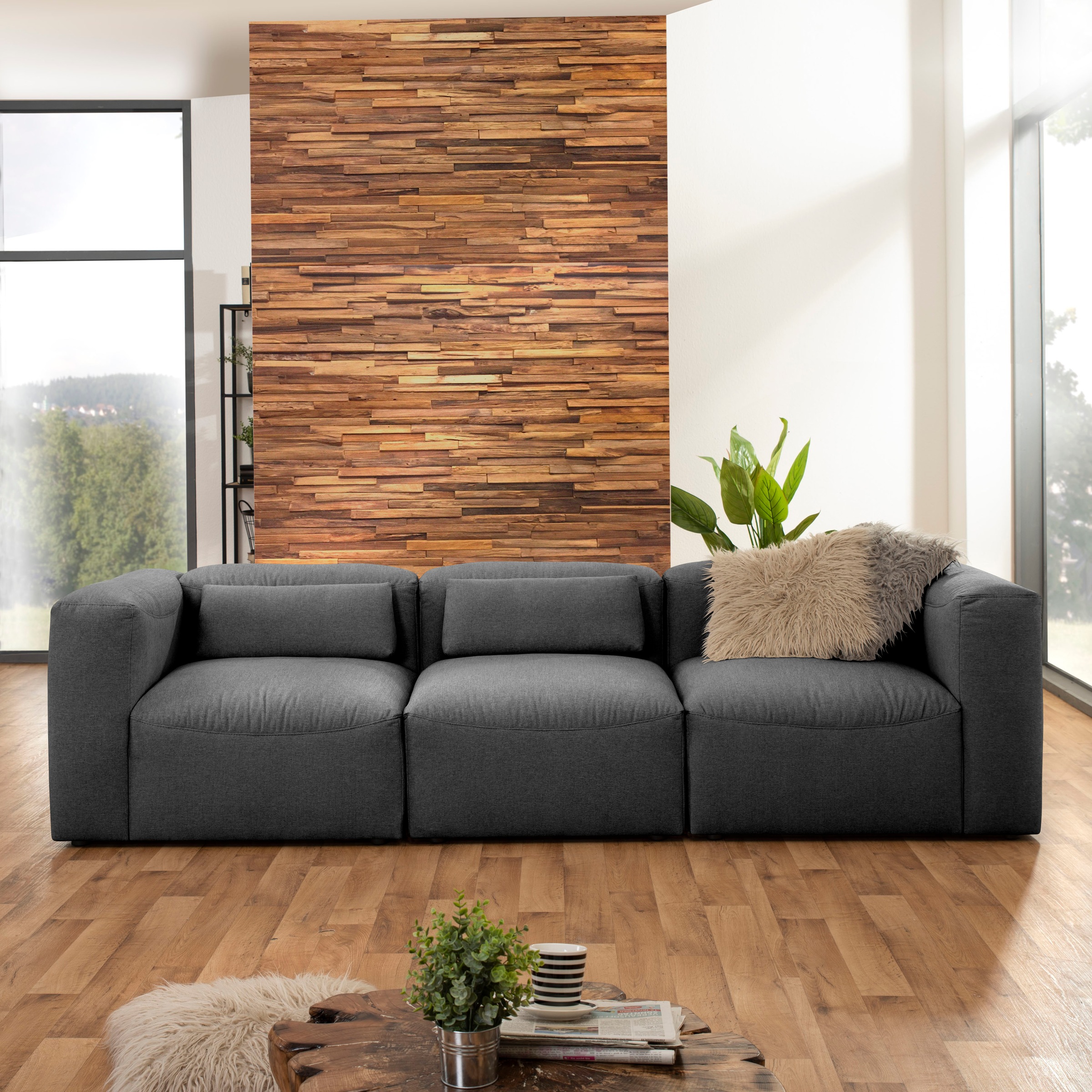 Max Winzer® 3-Sitzer »Lena«, (Spar-Set, 3 St.), Sofa-Set 05 aus 3 Sitz-Elementen, individuell kombinierbar