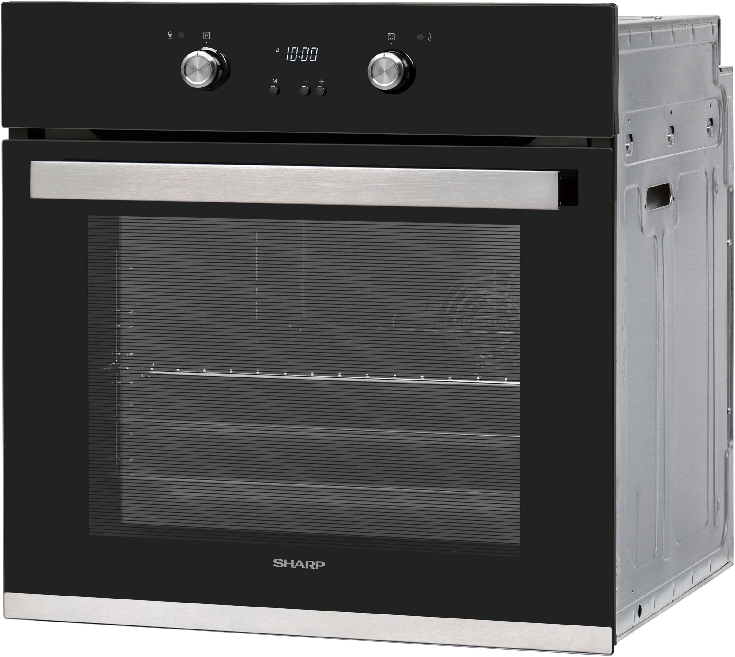 Sharp Backofen-Set »Pyro_Extraset_Graphit_Induktion«, Pyrolyse-Selbstreinigung