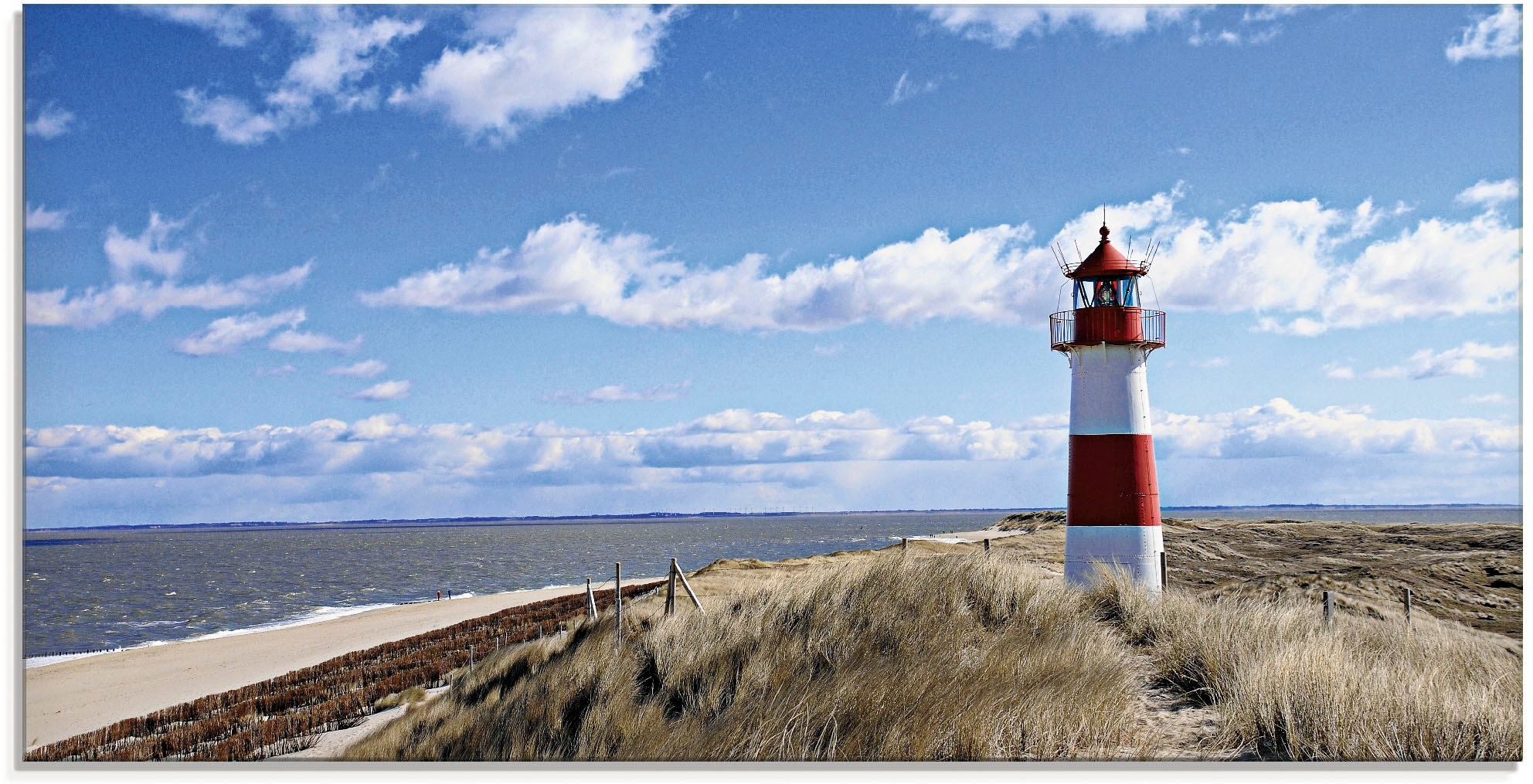 Artland Glasbild "Leuchtturm Sylt", Gebäude, (1 St.), in verschiedenen Größ günstig online kaufen