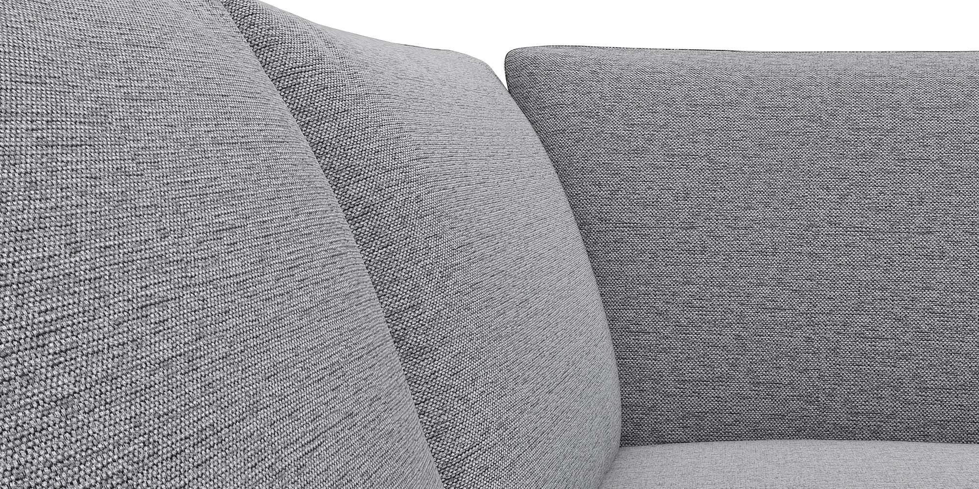 FLEXLUX Ecksofa »Fiore, L-Form«, breite Armlehnen, Füße alufarben, B/T 241/225 cm, Kaltschaum im Sitz