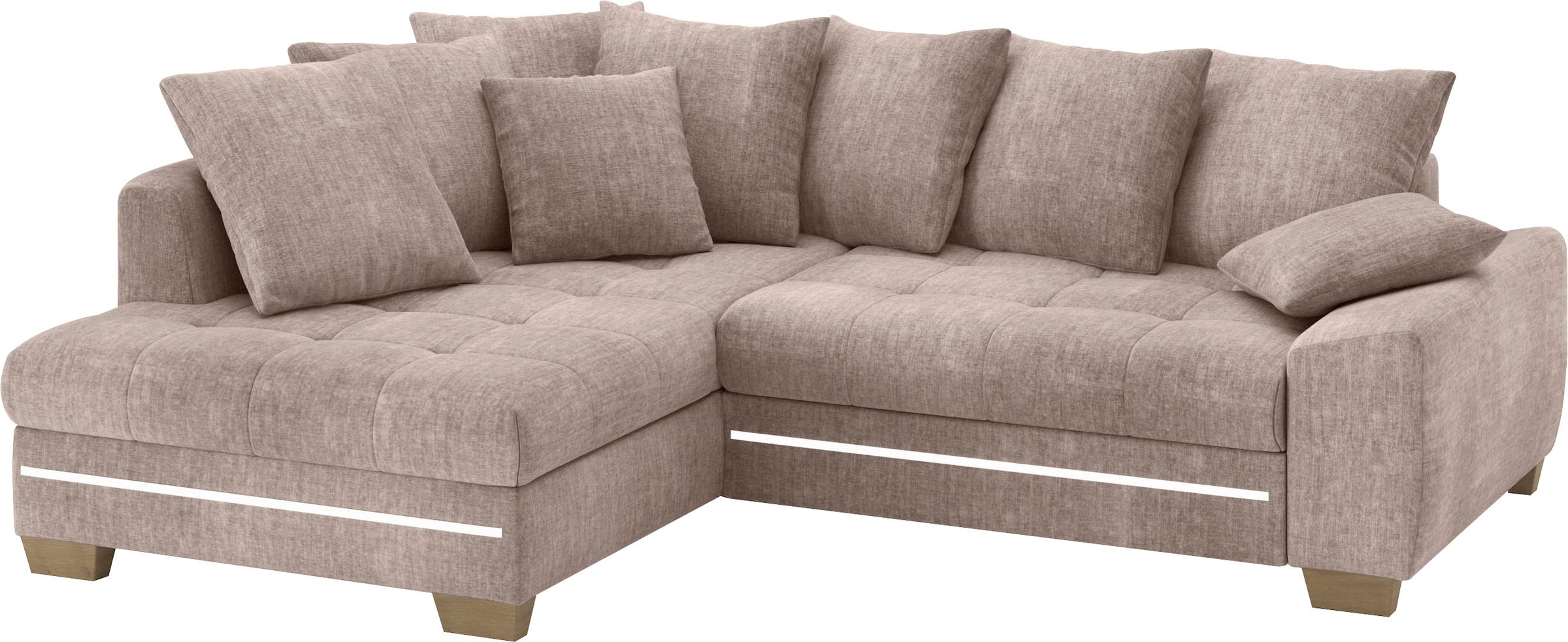 Mr. Couch Ecksofa »Nikita II, L-Form« mit Kaltschaum, RGB-LED Beleuchtung, günstig online kaufen