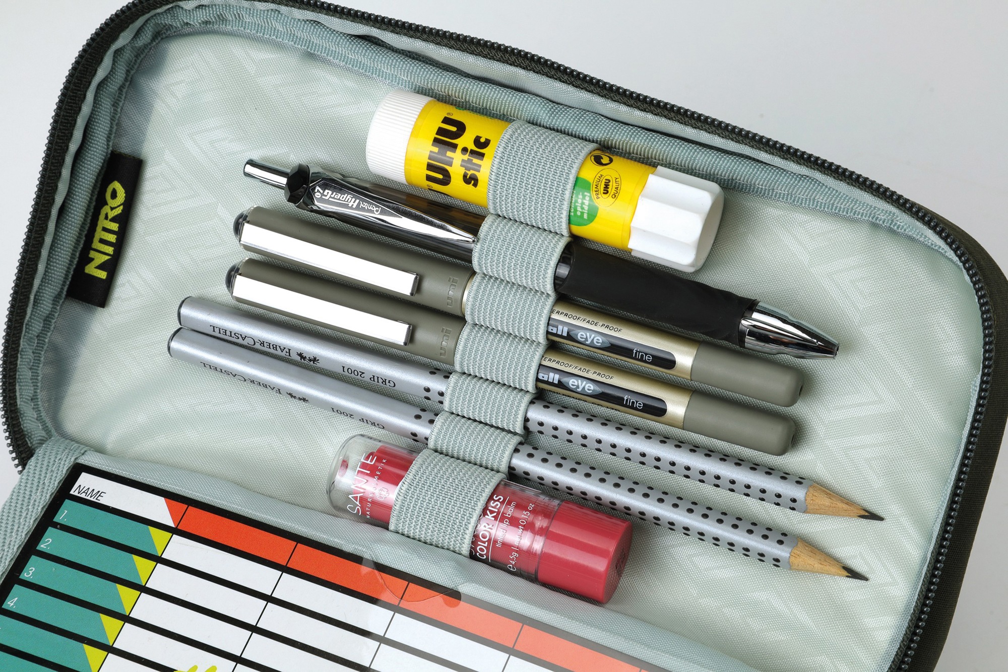 NITRO Federtasche »Pencil Case XL«, Federmäppchen, Schlampermäppchen, Faulenzer Box, Stifte Etui