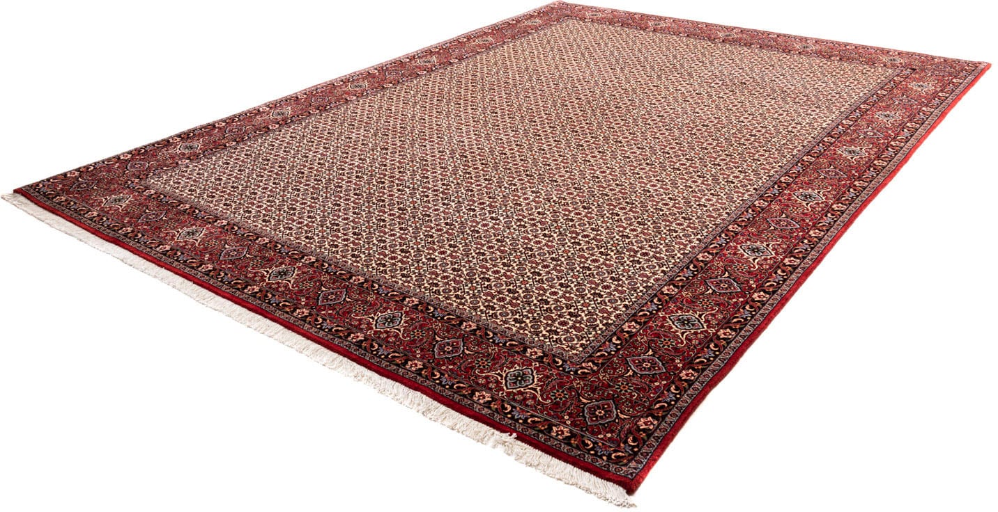 morgenland Wollteppich »Bidjar Takab Stark Gemustert Beige 343 x 253 cm«, r günstig online kaufen