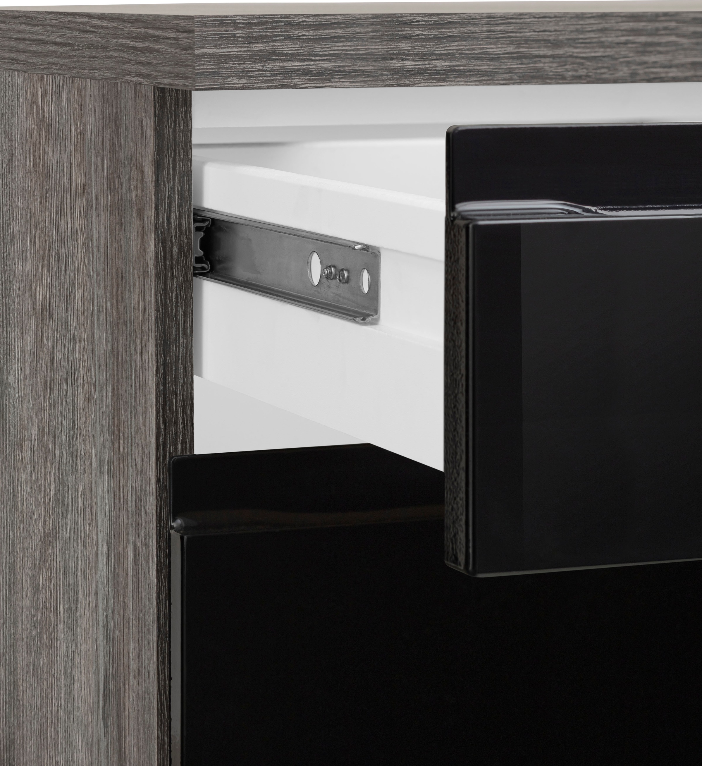 HELD MÖBEL Küchenzeile »Virginia«, Breite 390 cm, mit Glaskeramik-oder Induktionskochfeld