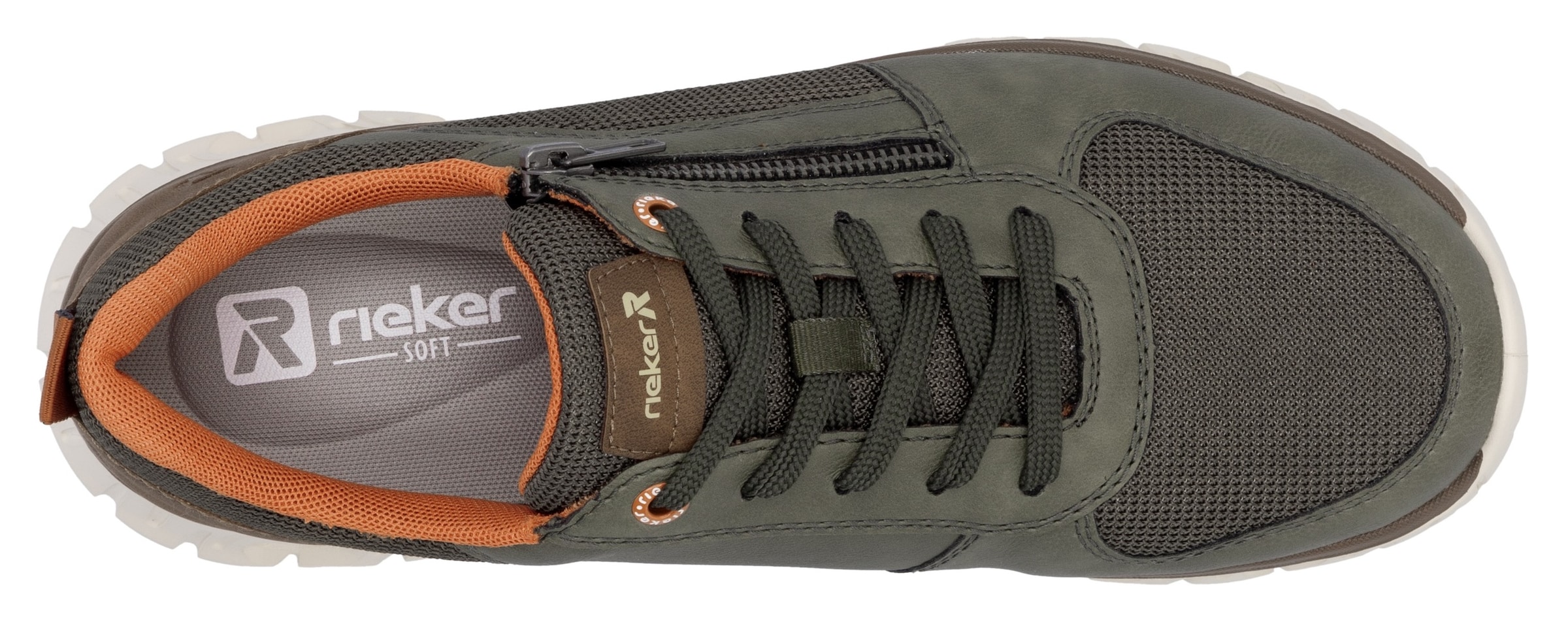 RIEKER Sport Sneaker  , Schnürschuh, Freizeitschuh, Halbschuh mit Reißverschluss