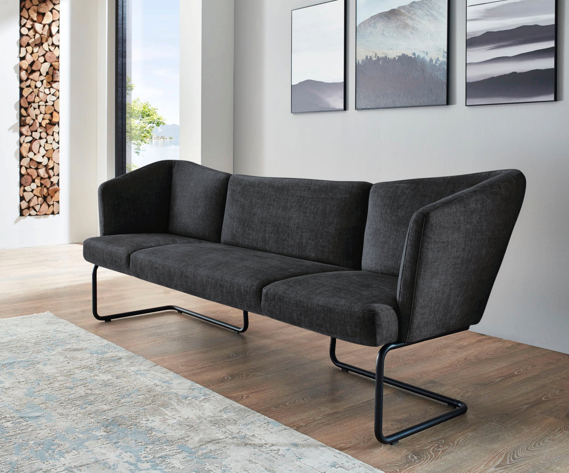 K+W Komfort & Wohnen Polsterbank »Mikkado Tube« in abgerundeter Form, Rundr günstig online kaufen