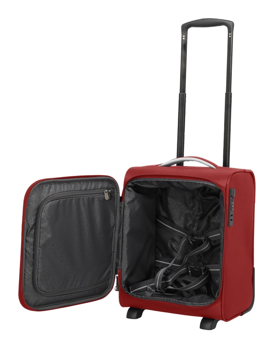 travelite Handgepäck-Trolley »JETPACK Wings 2 Cabin, konzipiert für Eurowings«, 2 Rollen, Weichgepäck-Koffer Handgepäck für die meisten gängigen Airlines