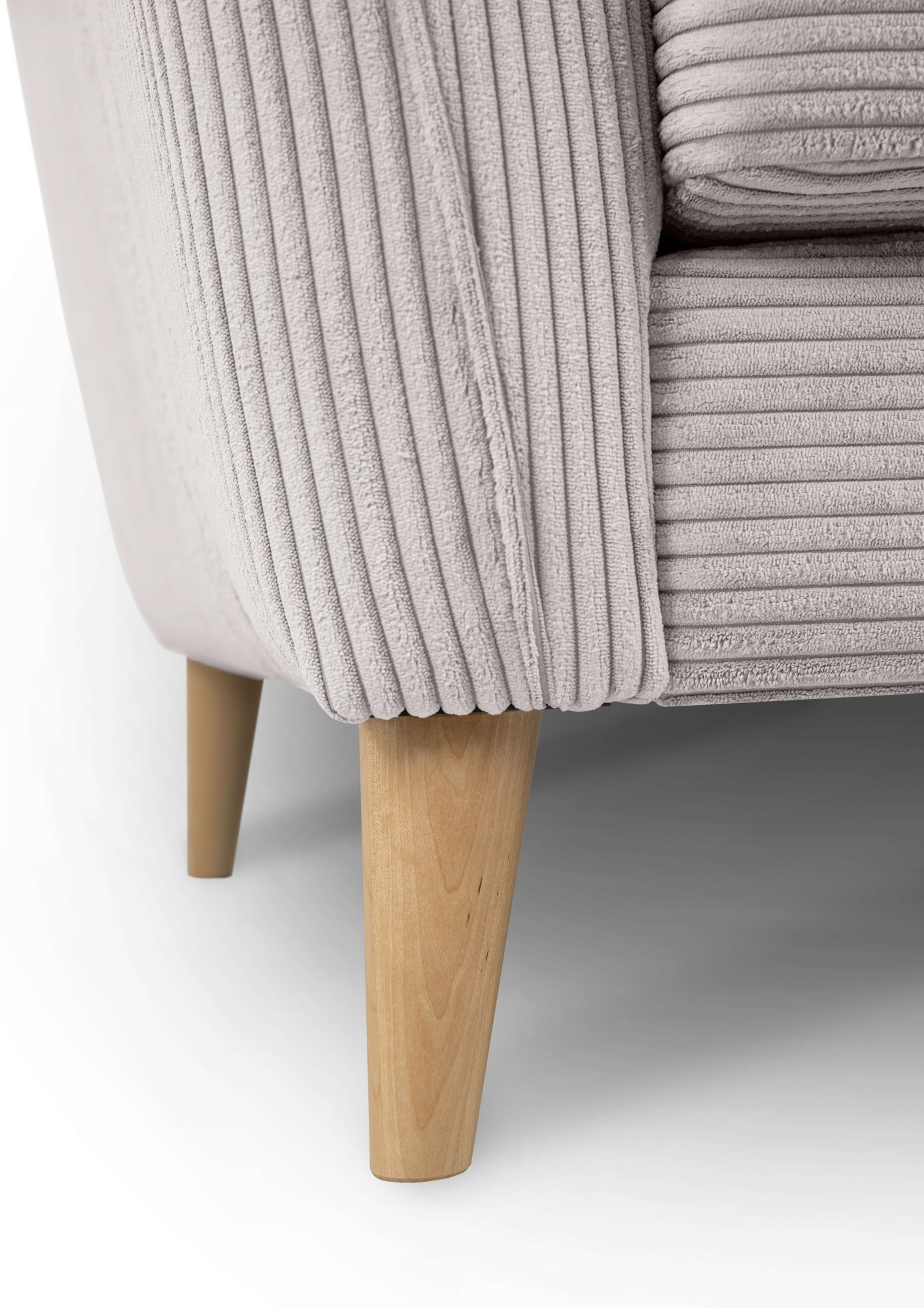 Home affaire Ecksofa »MARSEILLE (242/152cm),L-Form, Rec. rechts/links«, Massivholzbeine aus Eiche, in verschieden Bezügen und Farbvarianten