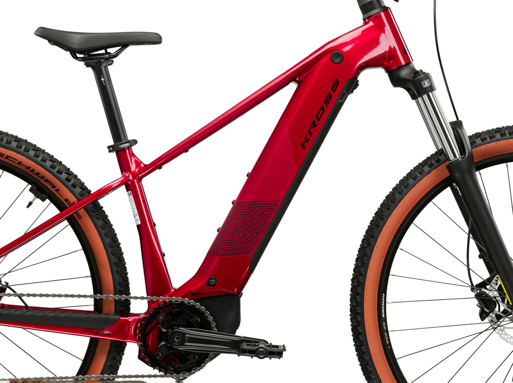 Kross »Influx Hybrid 2.0 16,7Ah / 600 Wh 29 Zoll rot 9 Gänge 2026« 9 Gang Shimano CUES U4000 Schaltwerk Kettenschaltung Mittelmotor 250 W BOSCH PERFORMANCE LINE PX Mittelmotor