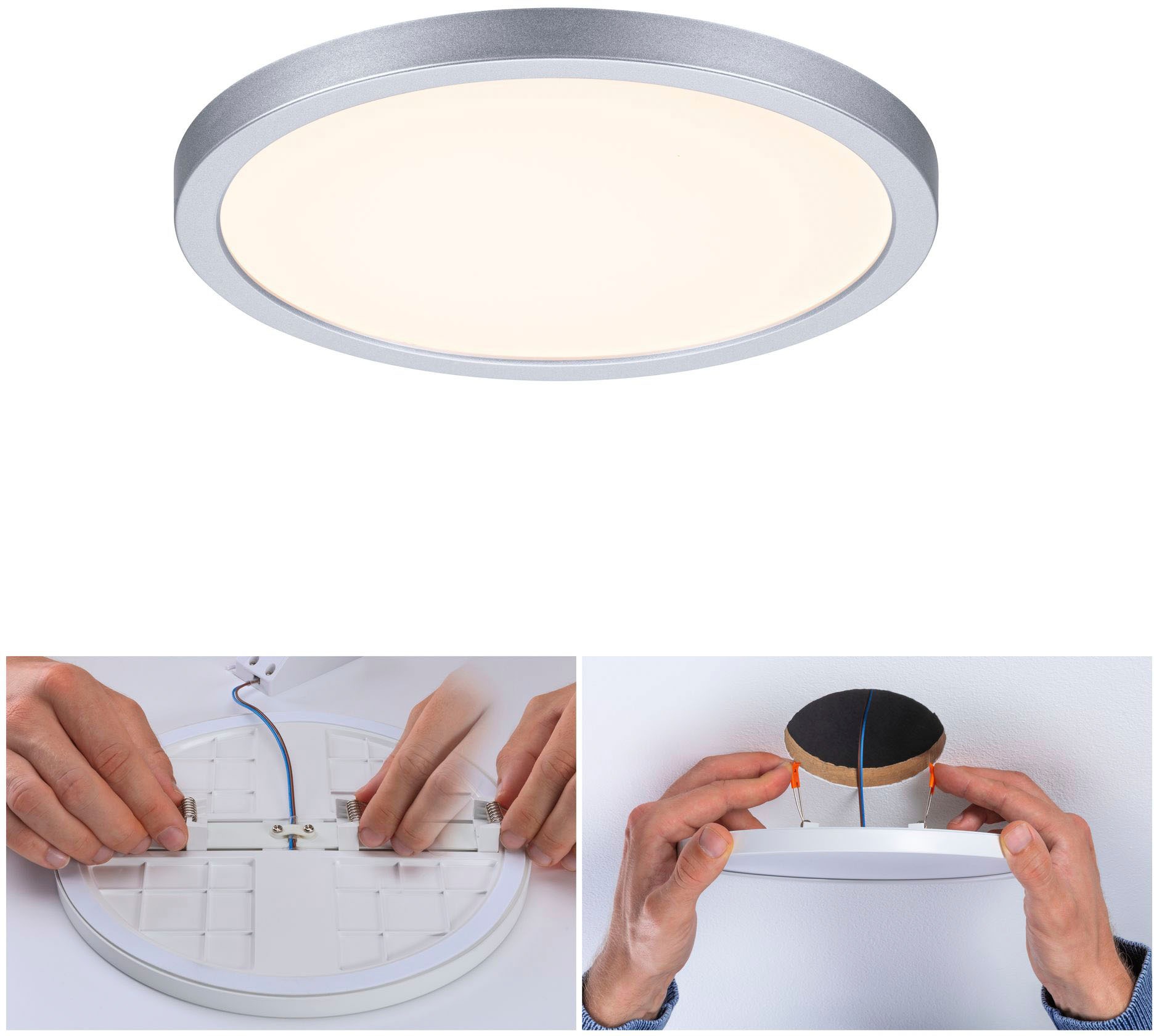 Paulmann LED Bad-Einbauleuchte »Areo«, Schutzart IP44, flache Bauweise, Ø 17,5 cm
