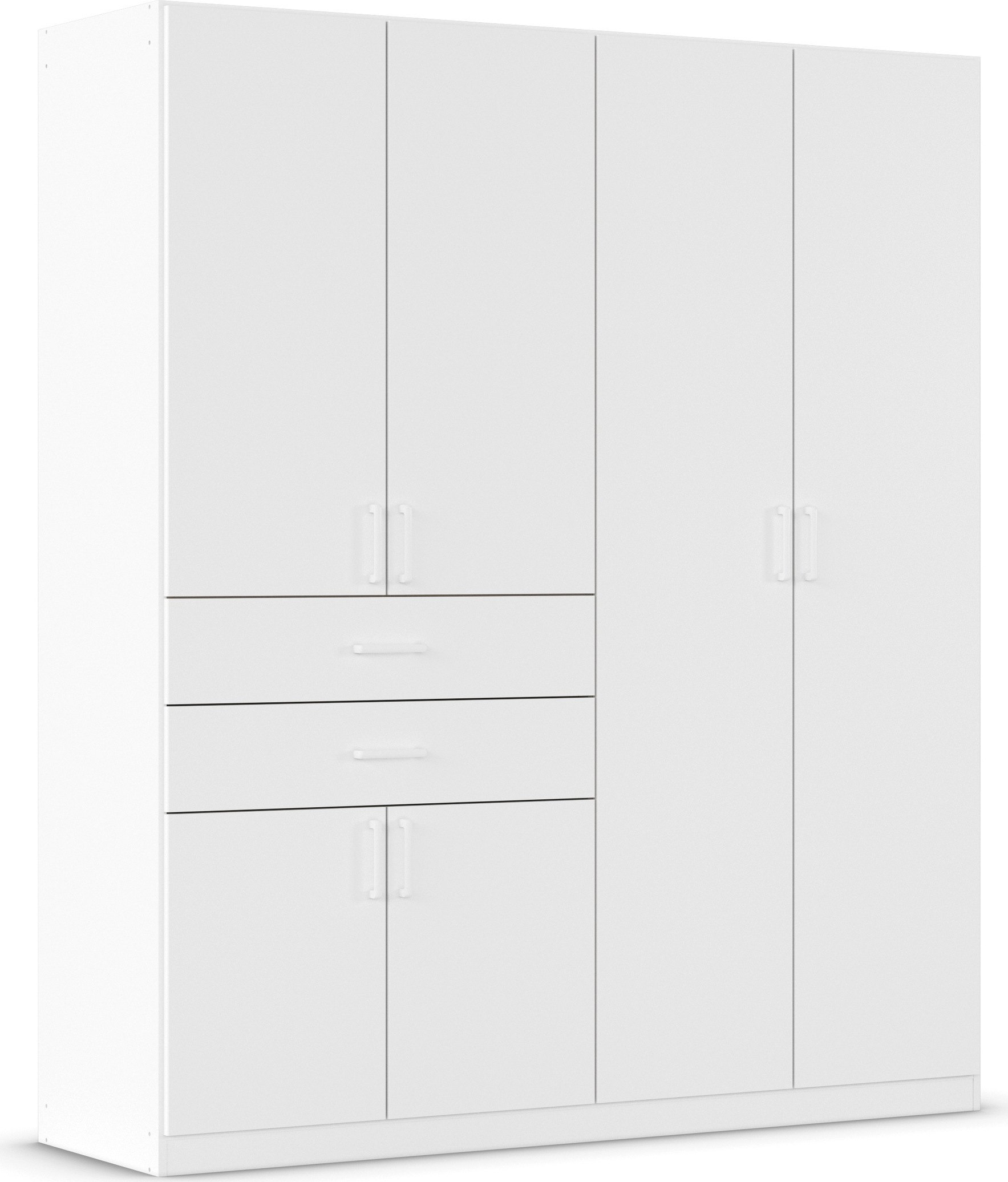 rauch Drehtürenschrank »Kleiderschrank Schrank Garderobe MAIKA mit Dekor-Front«, 2 Schubladen, in verschiedenen Breiten, Höhen, Farben, MADE IN GERMANY