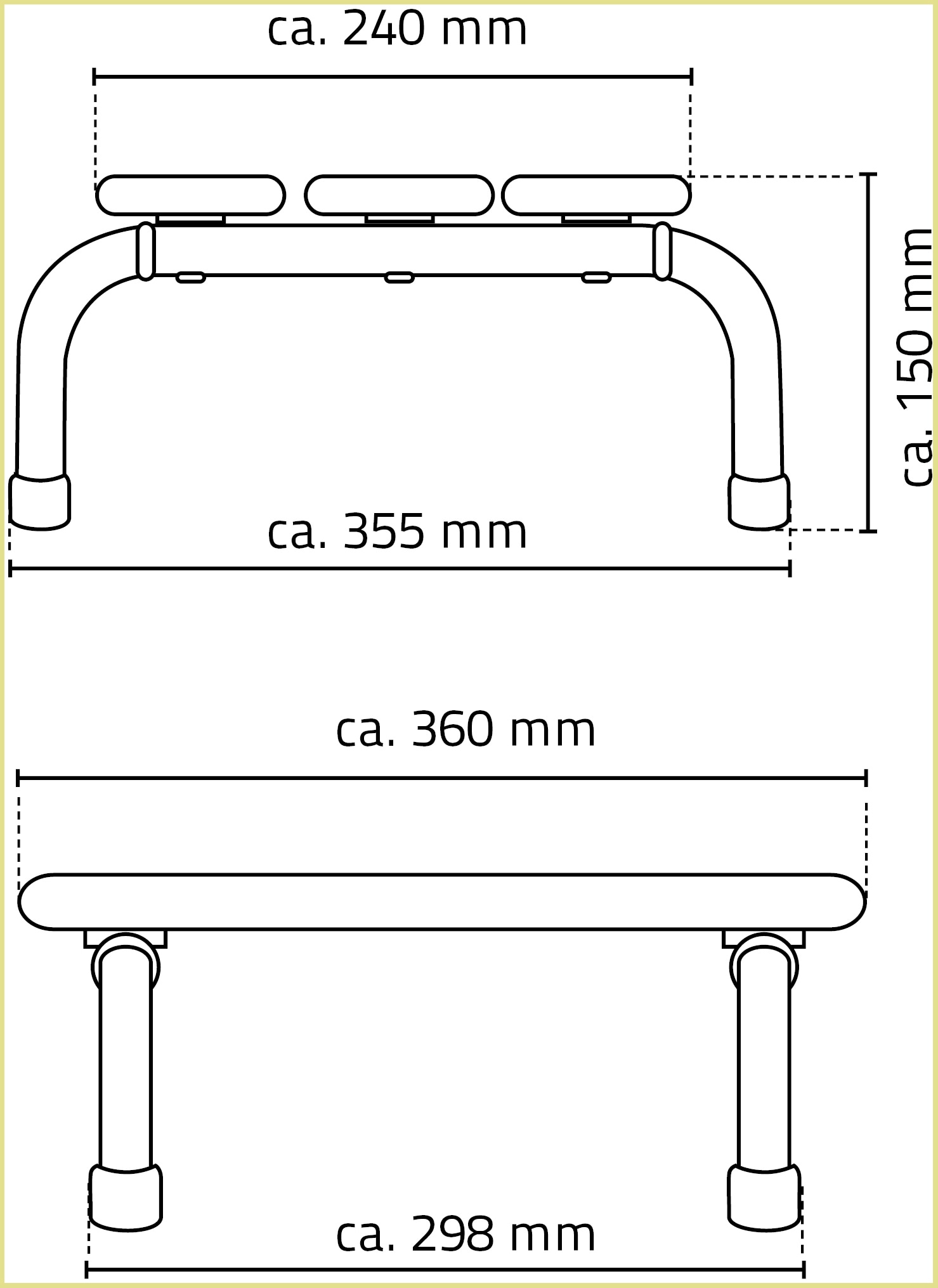 Ridder Badewannenhocker »Pro«, belastbar bis 110 kg