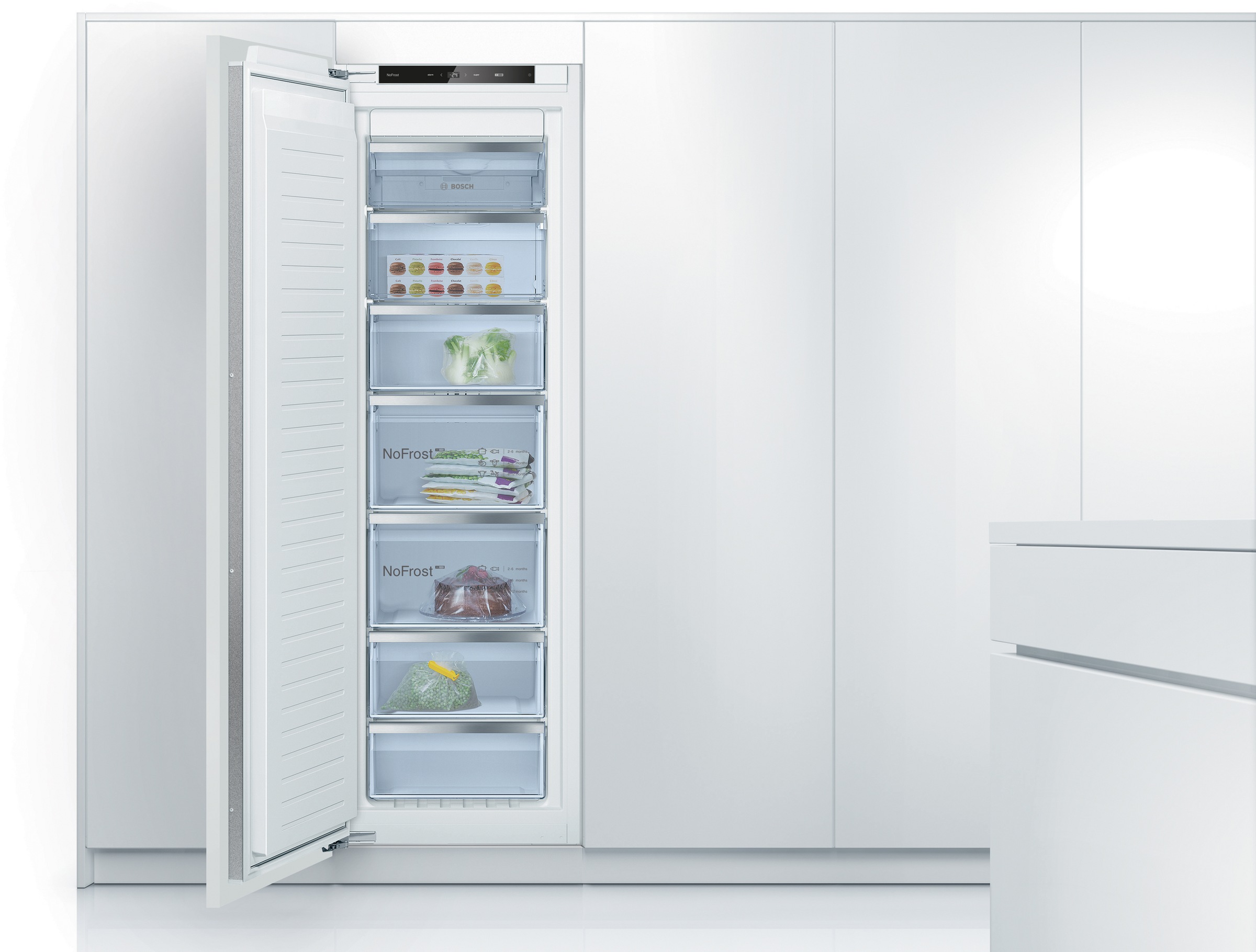 BOSCH Einbaugefrierschrank Serie 6 »GIN81ACE0«, 177,2 cm hoch, 55,8 cm brei günstig online kaufen