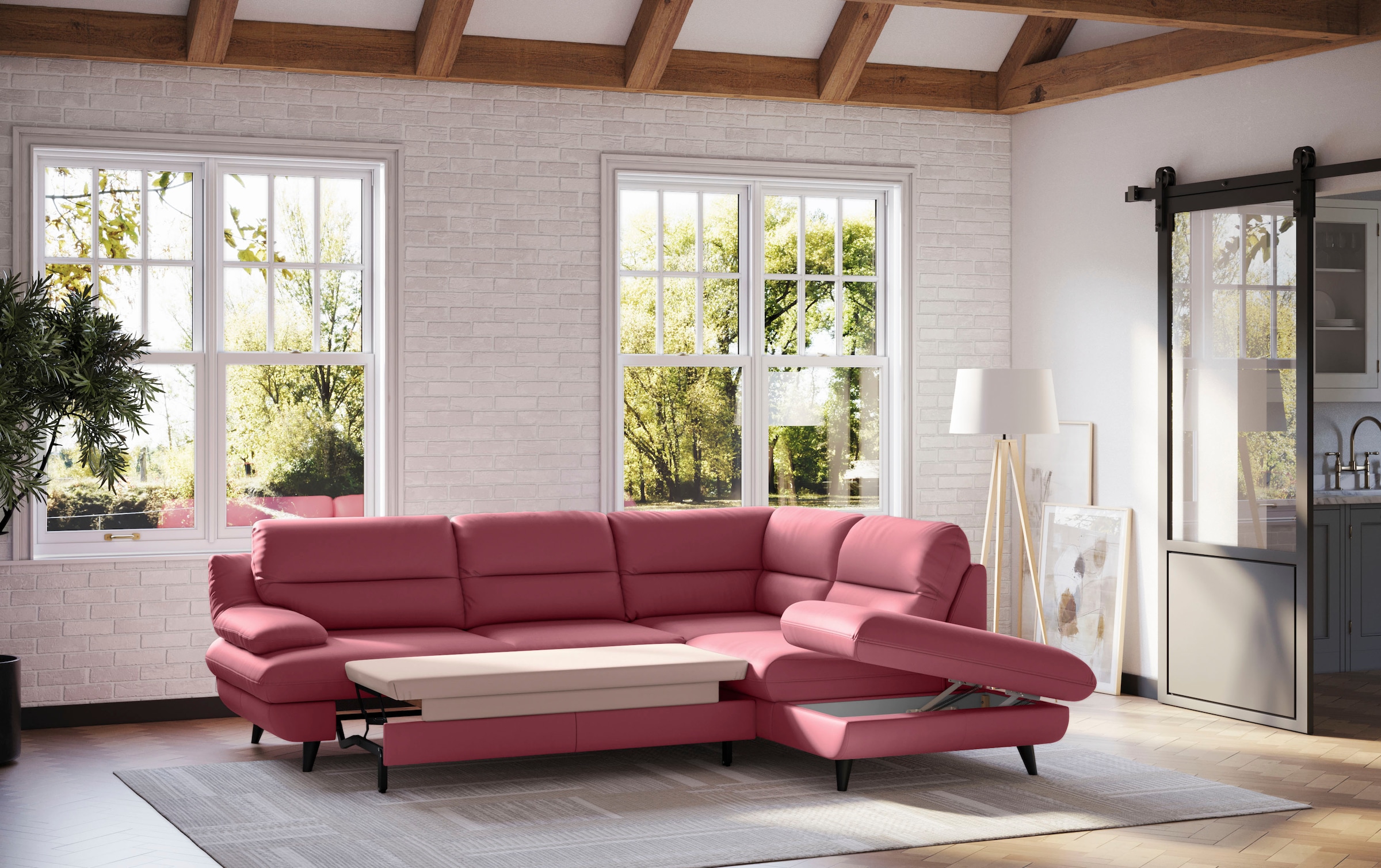 COTTA Ecksofa »Pike L-Form« Zeitloses Design günstig online kaufen