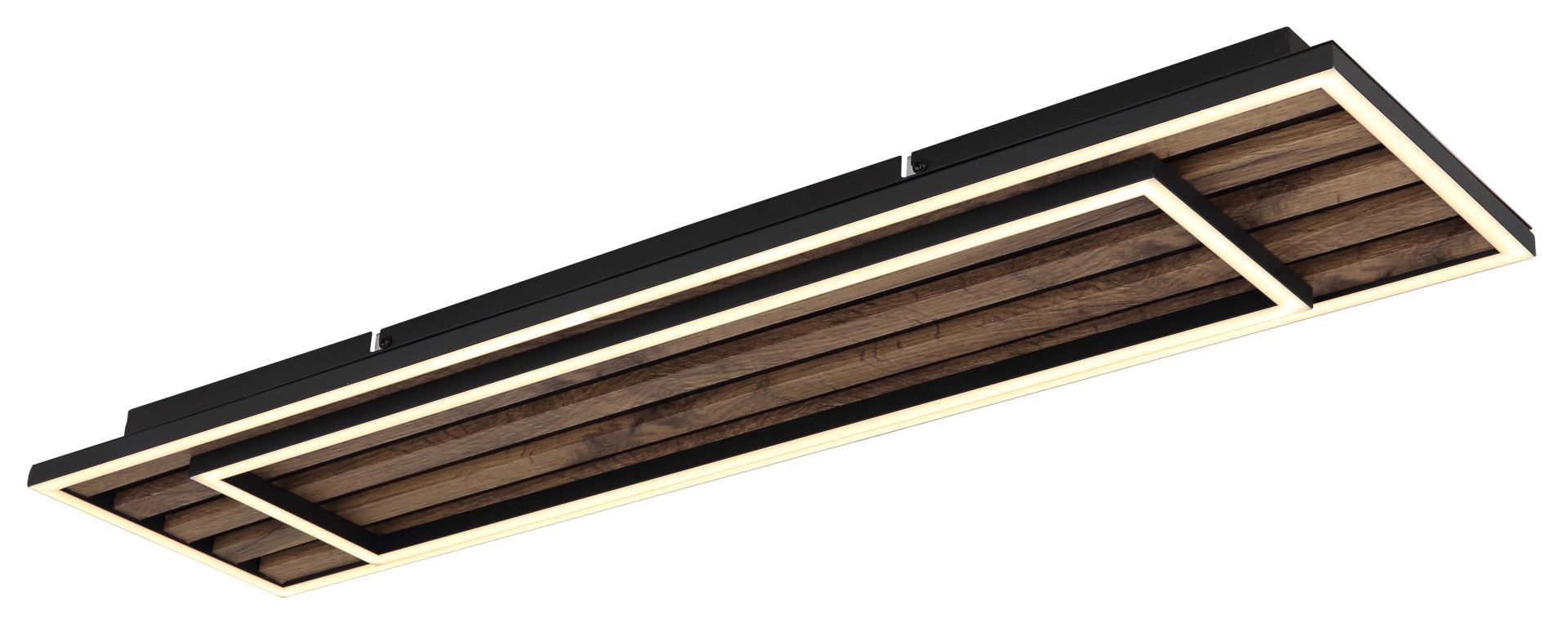 GLOBO LIGHTING LED Deckenleuchte »WOODY« LED-Modul 1 Stk. Warmweiß Deckenlampe, Wohnzimmer, Schlafzimmer, Design Lampe