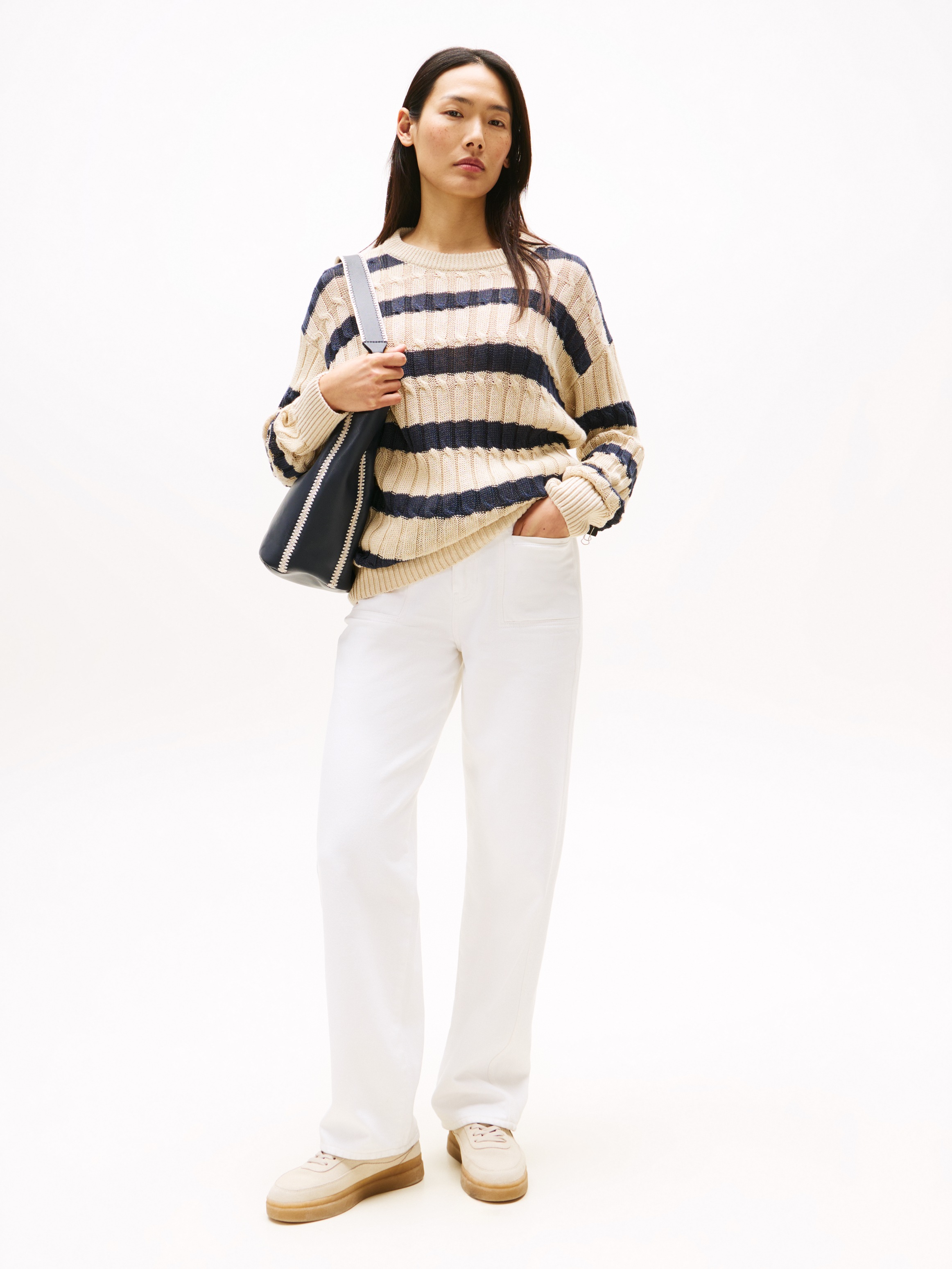 Tommy Hilfiger Straight-Jeans »DNM WHITE RELAXED STRAIGHT HW«